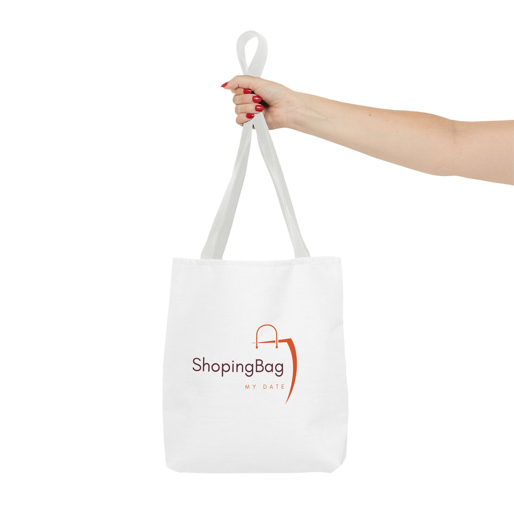 ShoppingBag Logo Tote Bag | Branded AOP Tote, Minimalist Shopping Design