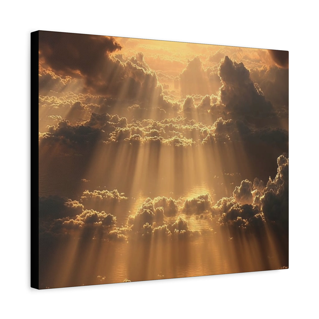 Canvas Sunlight Through Clouds Wall Art