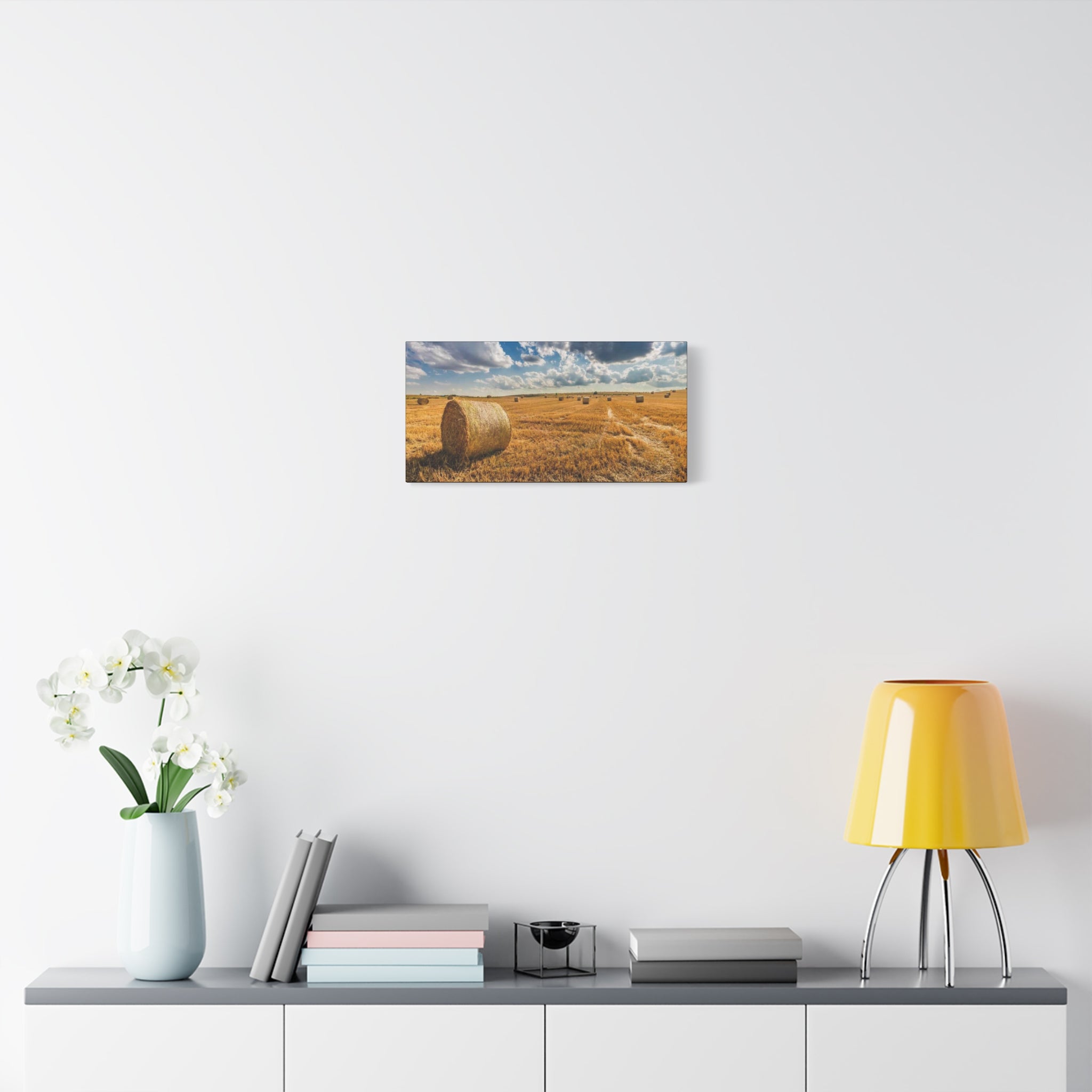 Canvas Hay Bale Field
