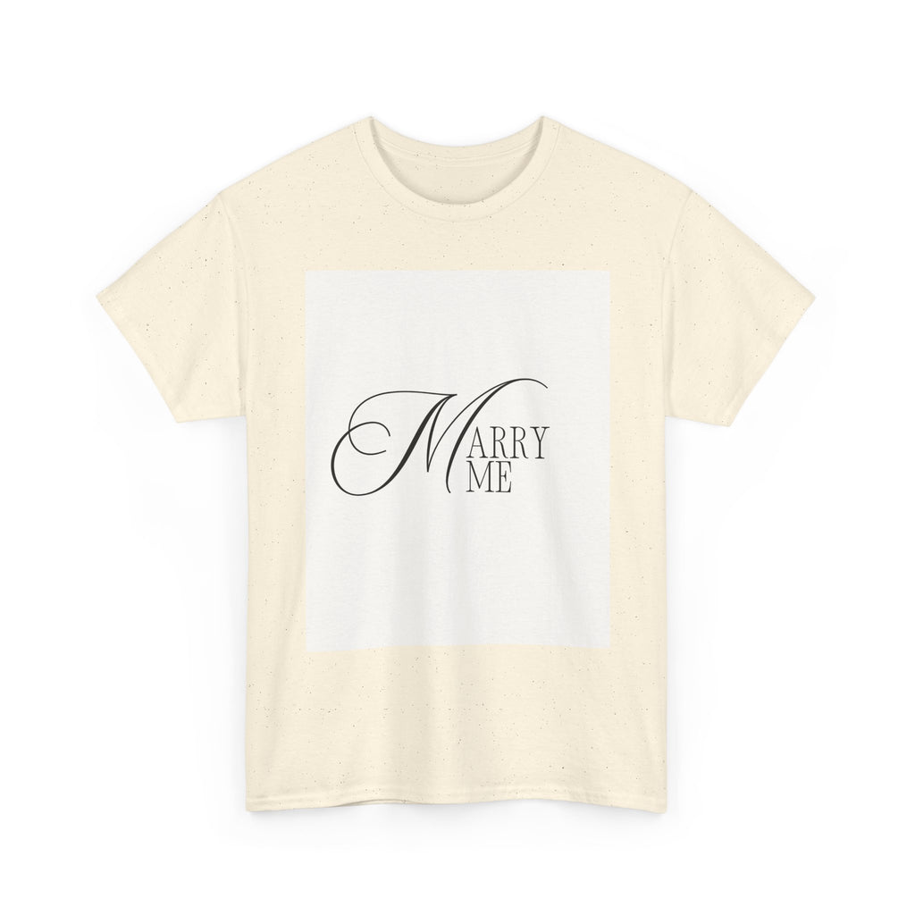 Marry Me Script Typography Tee | Proposal Shirt