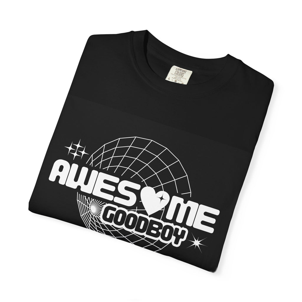 Awesome Goodboy heart logo T-Shirt | Retro grid space design