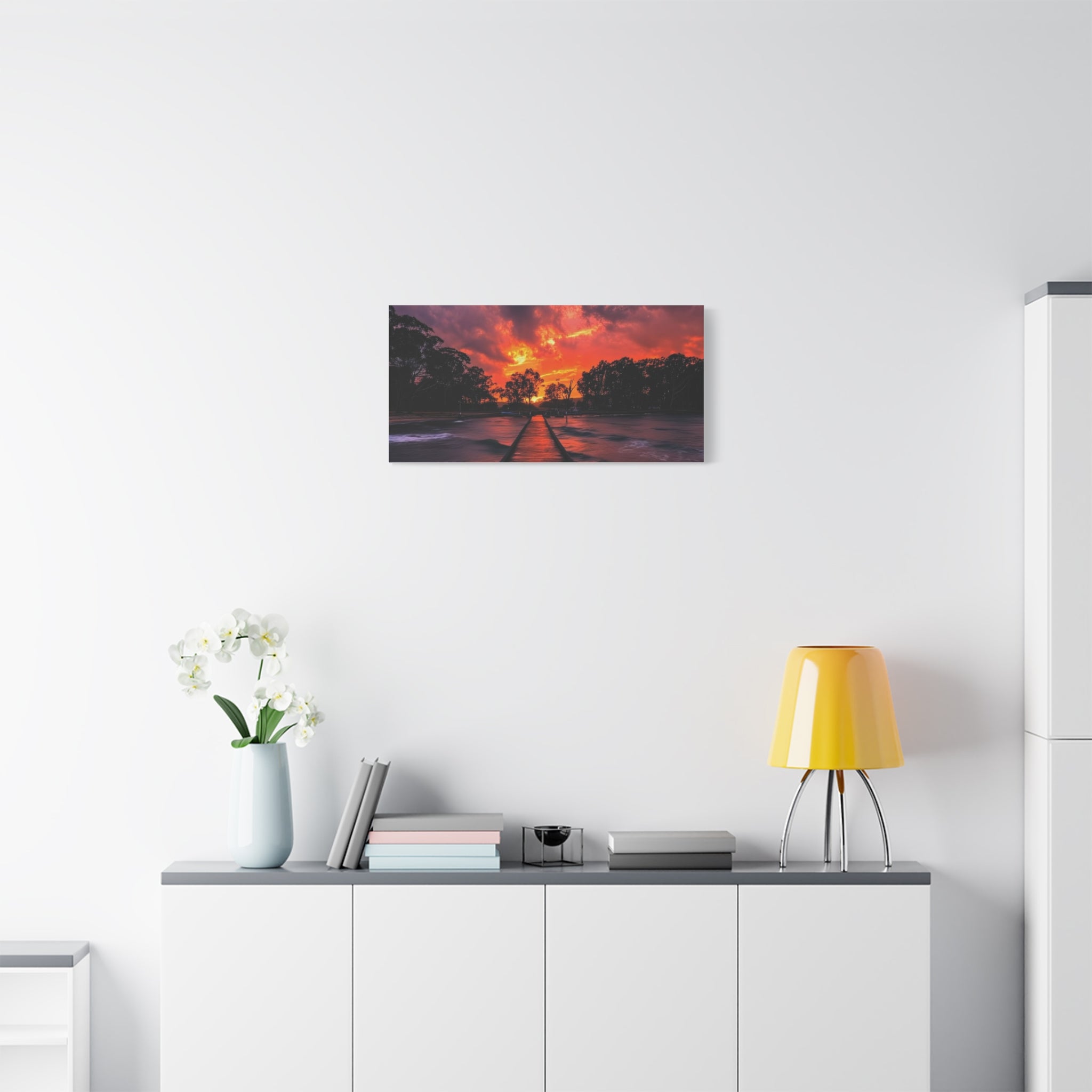 Sunset Pier Canvas
