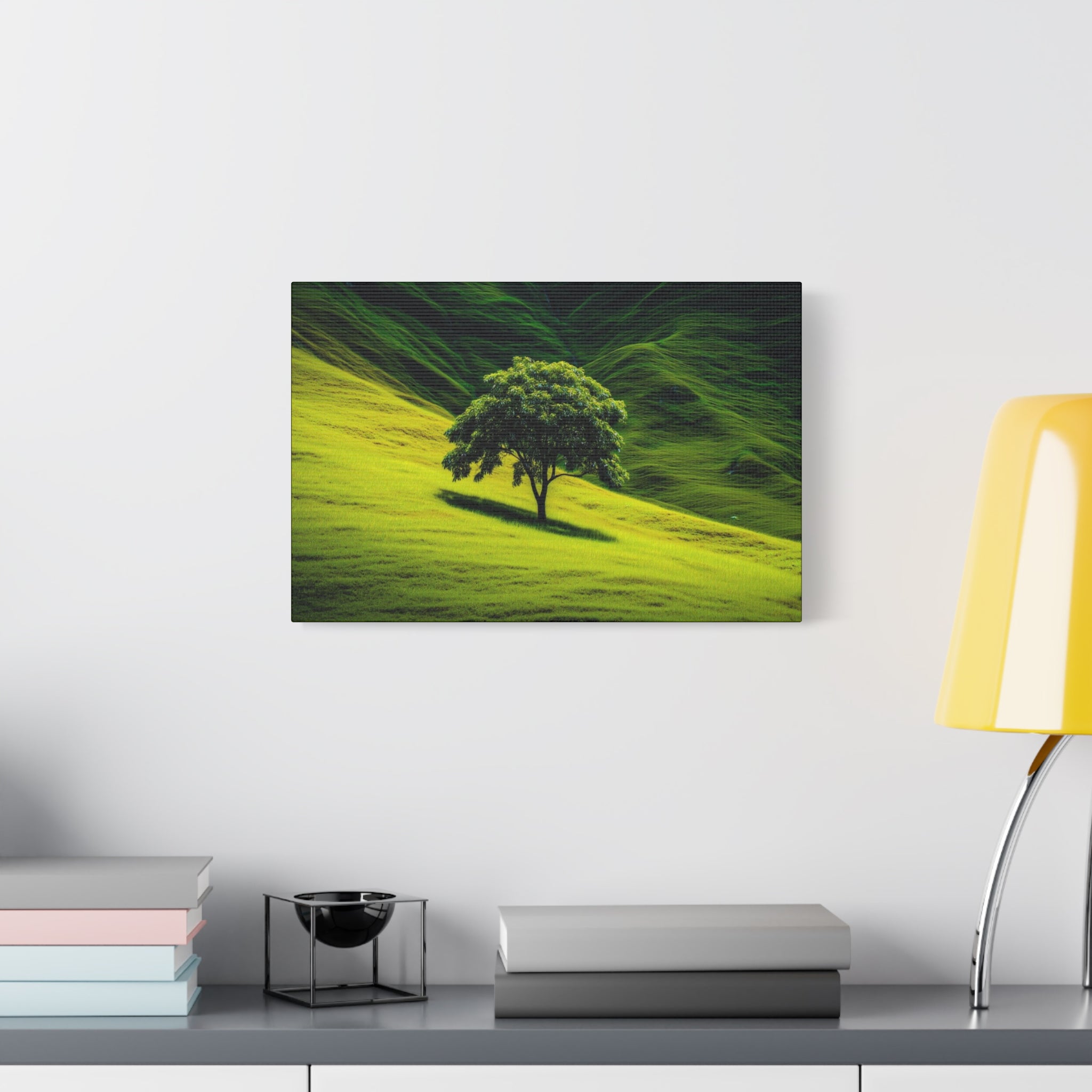 Canvas Lone Tree Landscape  | Matte Stretched Wall Art