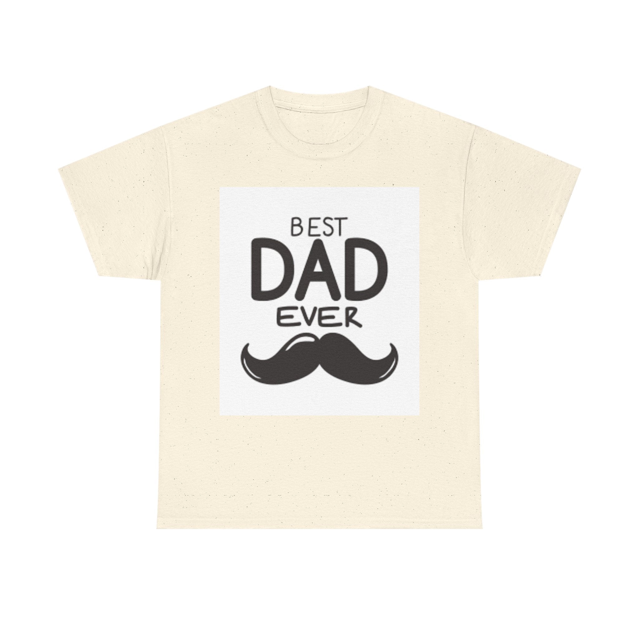 Best Dad Ever mustache T-Shirt | Father's Day, Dad typography tee