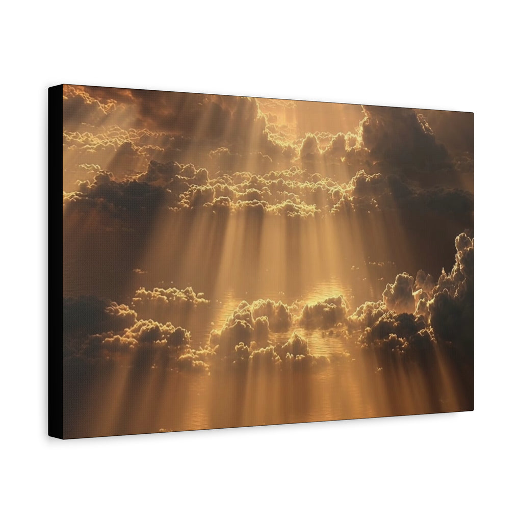 Canvas Sunlight Through Clouds Wall Art