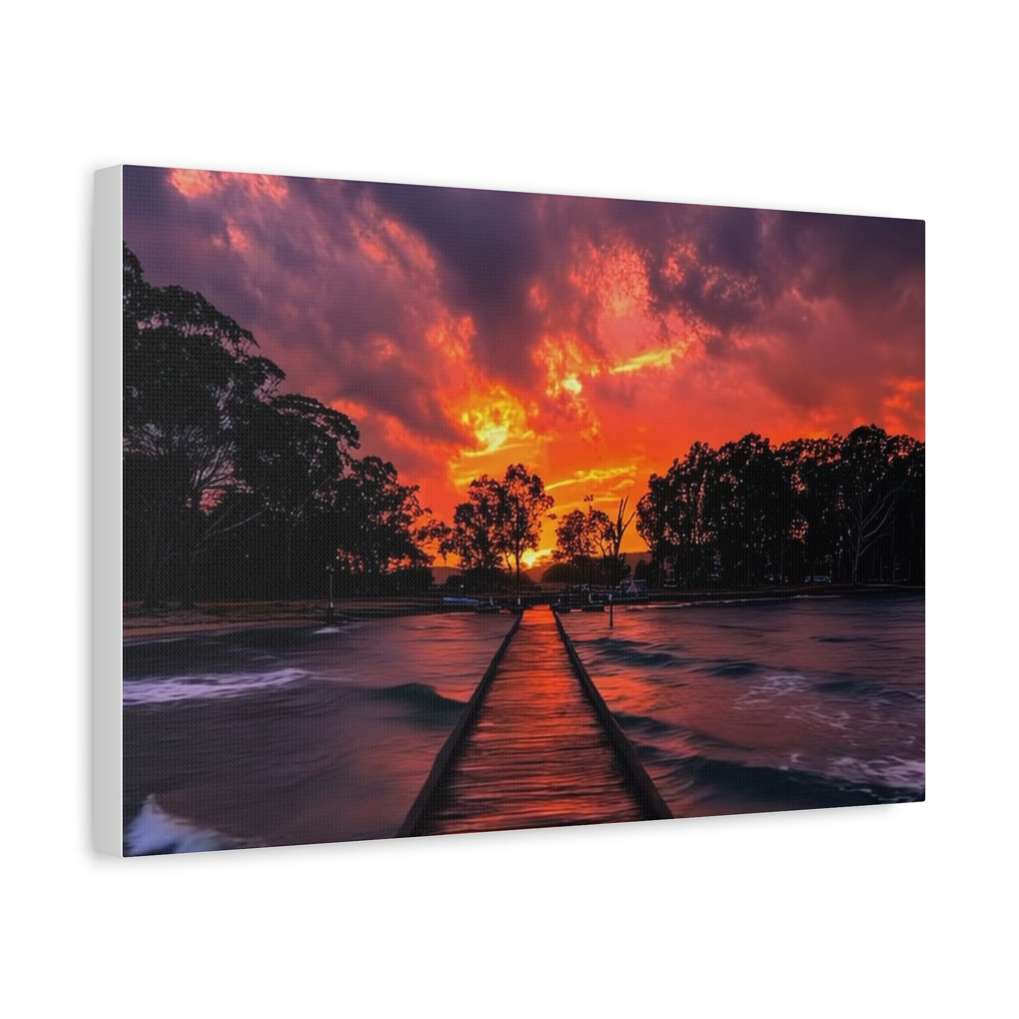 Sunset Pier Canvas