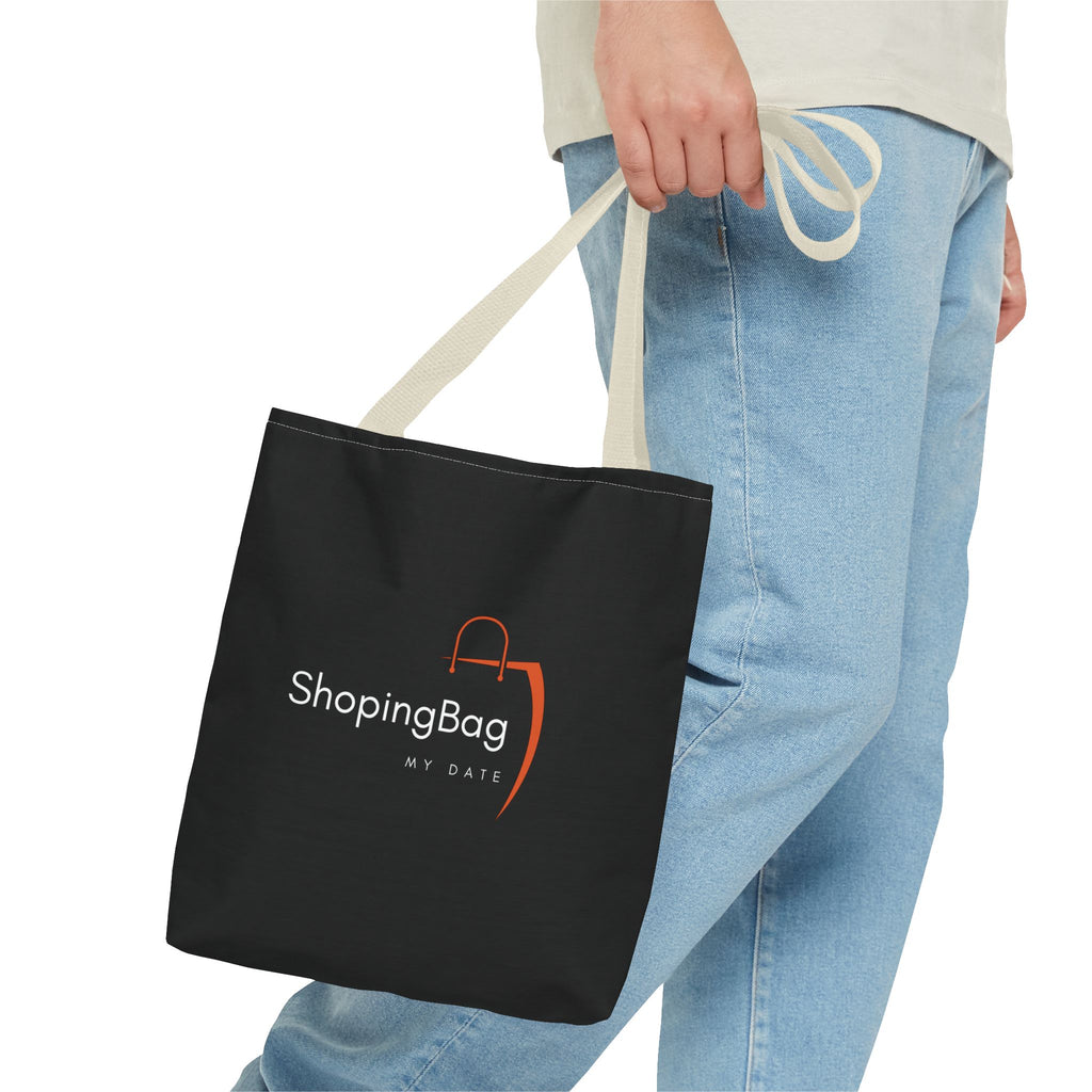 ShoppingBag logo tote bag | Black printed tote