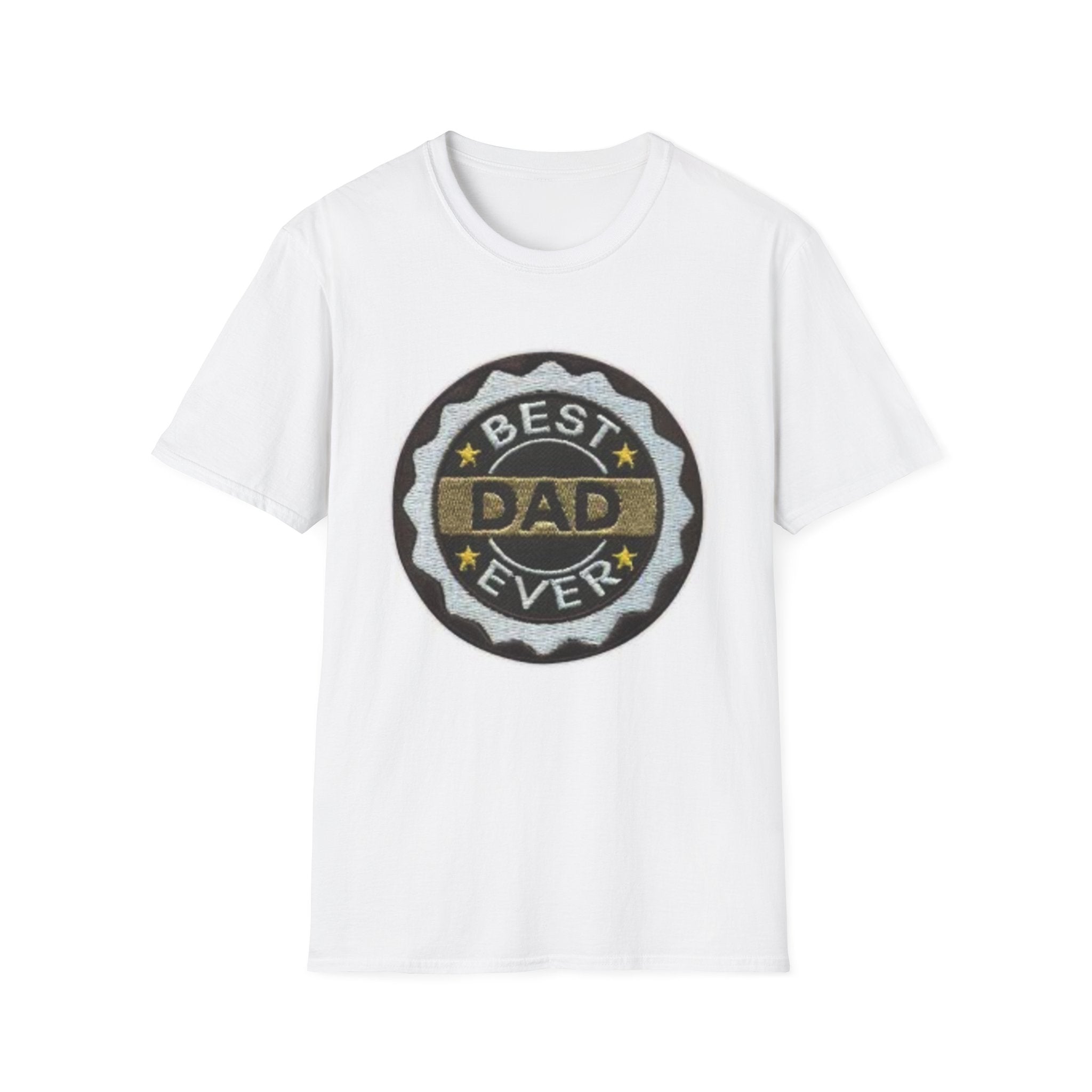 Best Dad Ever Badge T-Shirt | Vintage Medal Father Design