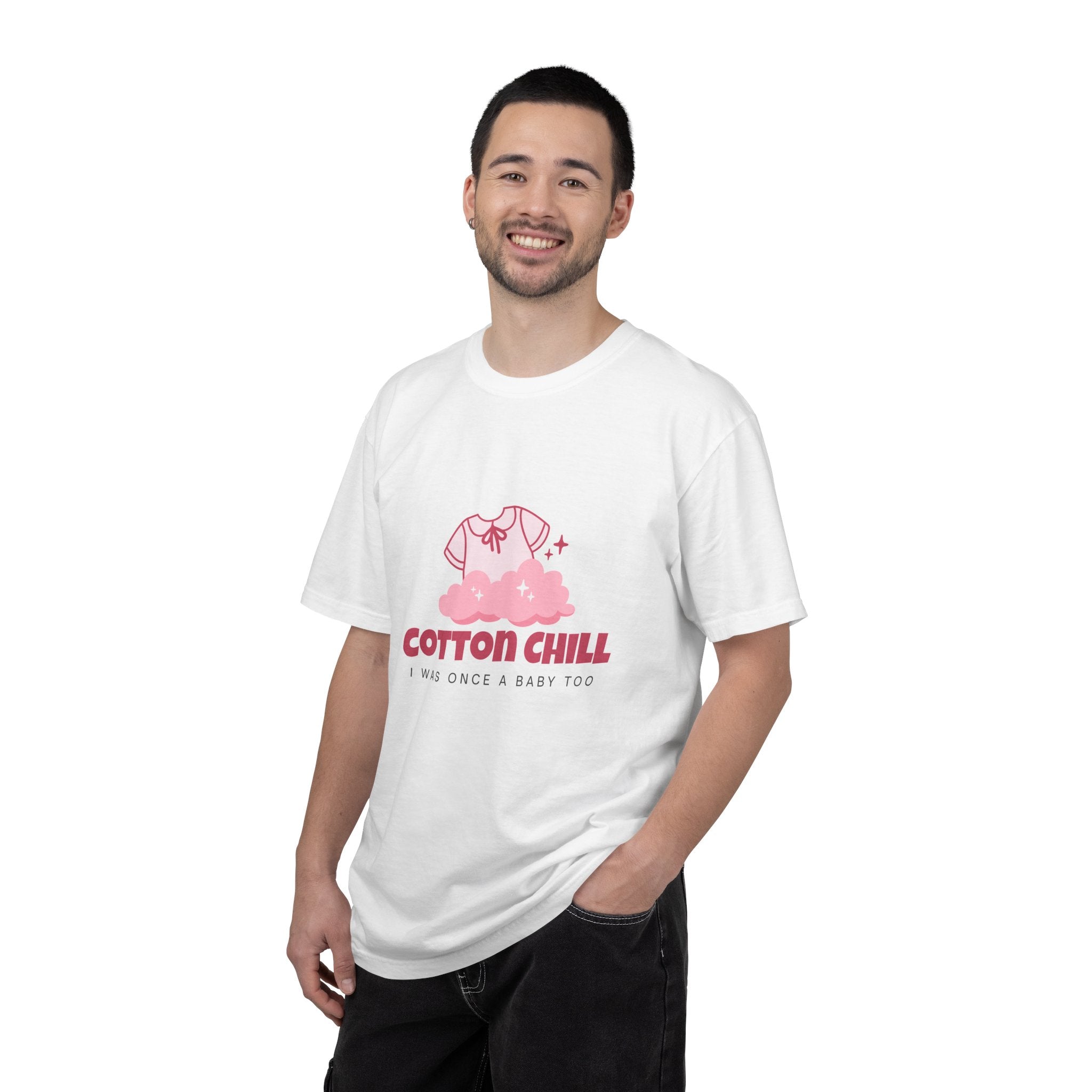 Cotton Chill baby tee T-Shirt | pink cloud onesie graphic