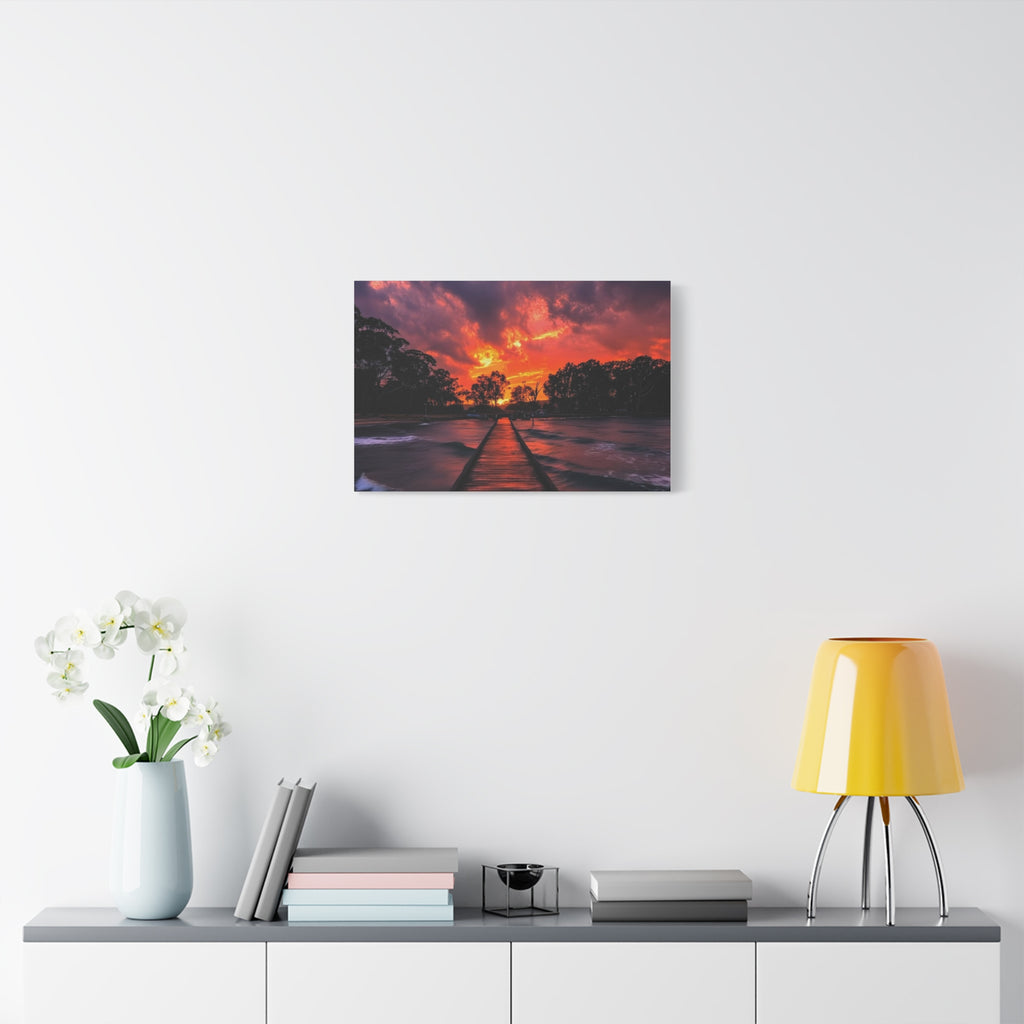 Sunset Pier Canvas