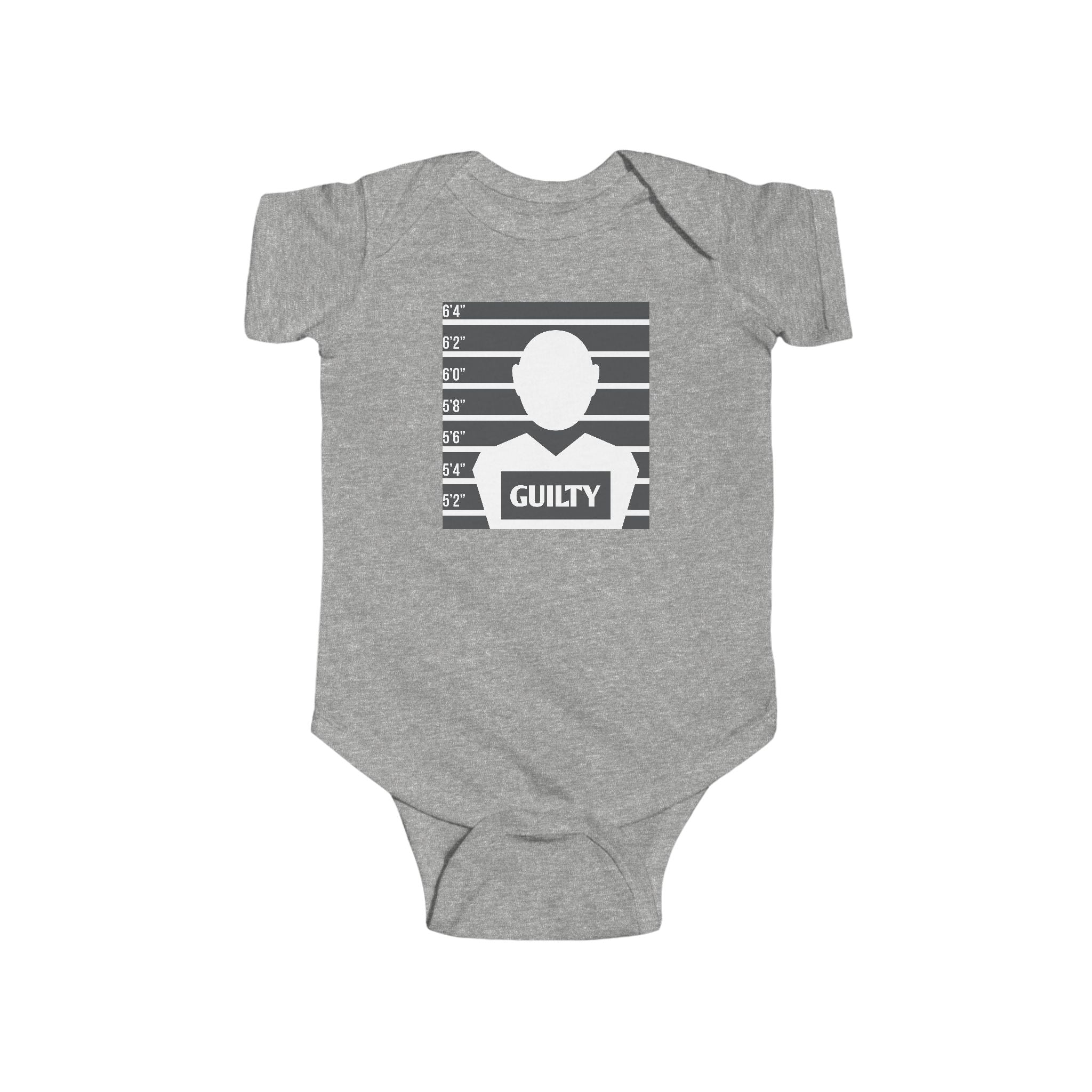 Mugshot Baby 'Guilty' Bodysuit | Funny Infant Onesie