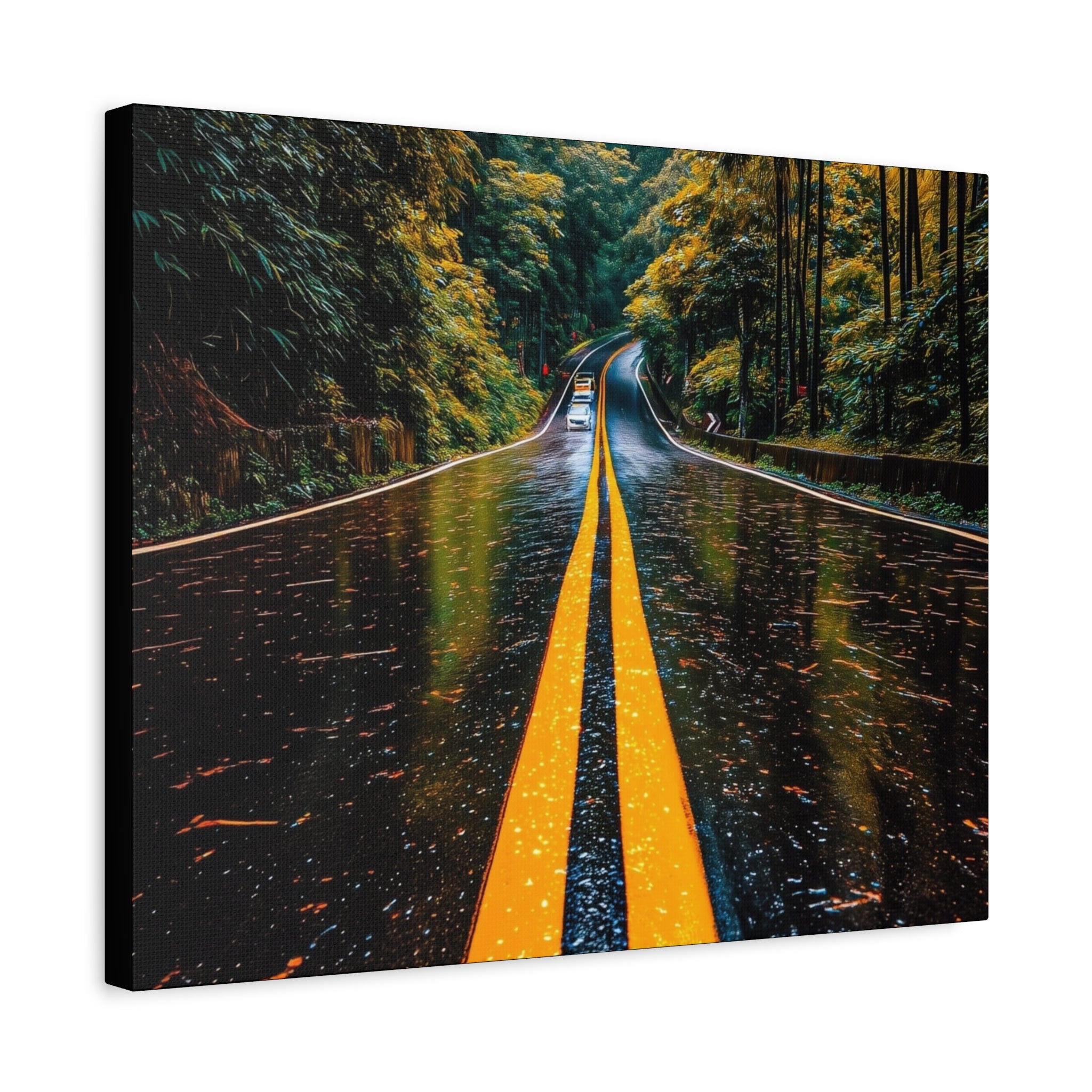 Canvas Sunrise Mountain Reflection Matte