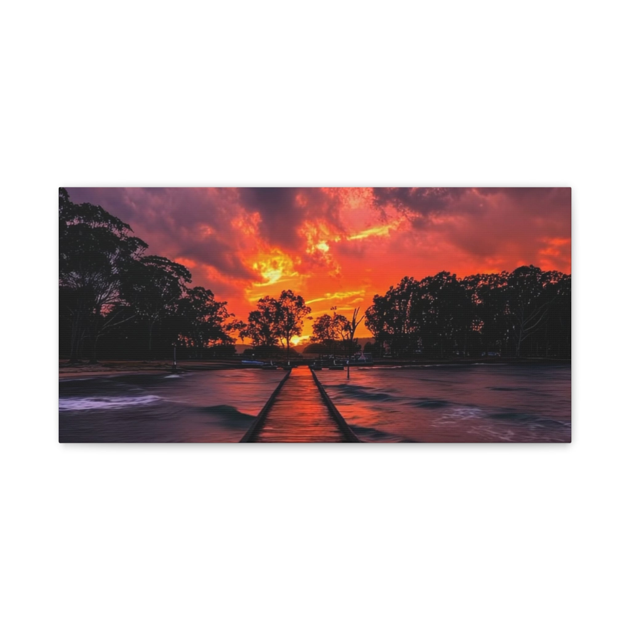 Sunset Pier Canvas