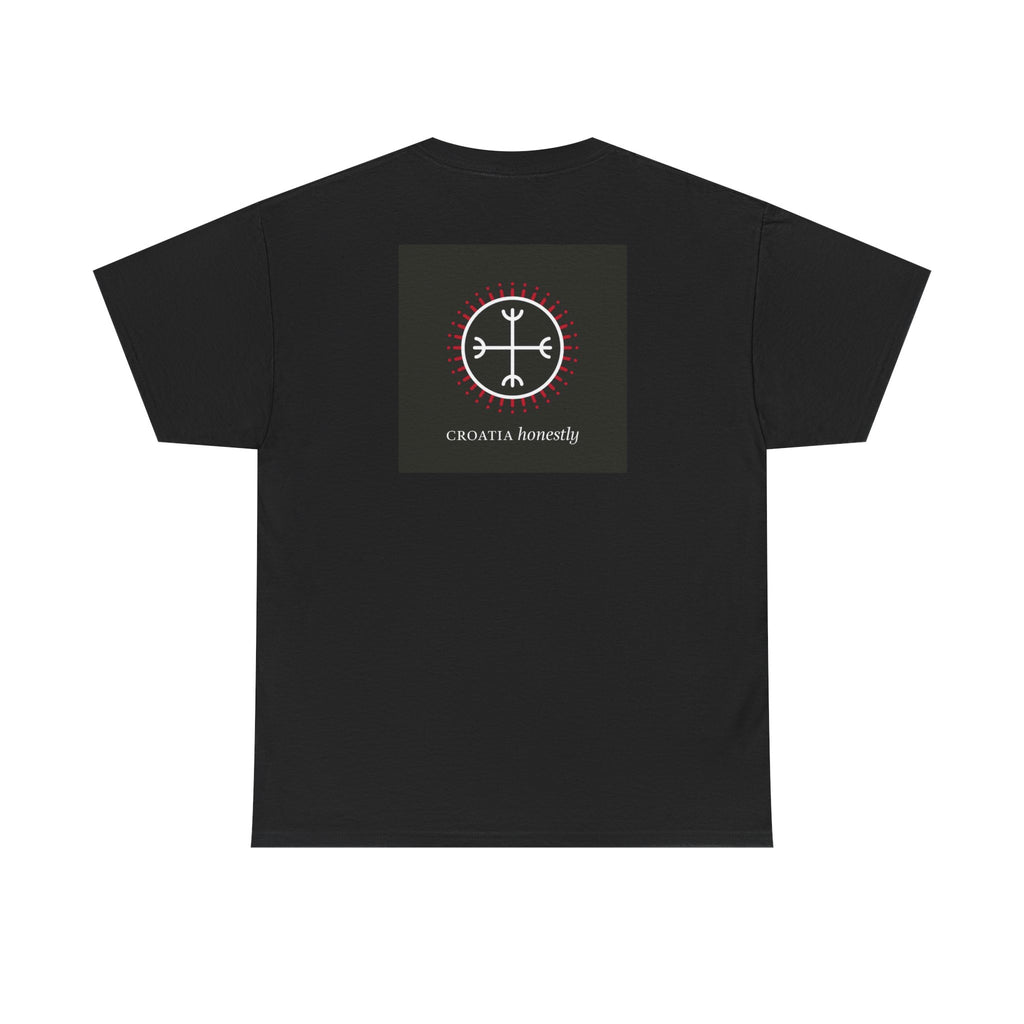 Croatian Honesty Symbol Ancient Tablet Illustration T-Shirt Glagolic