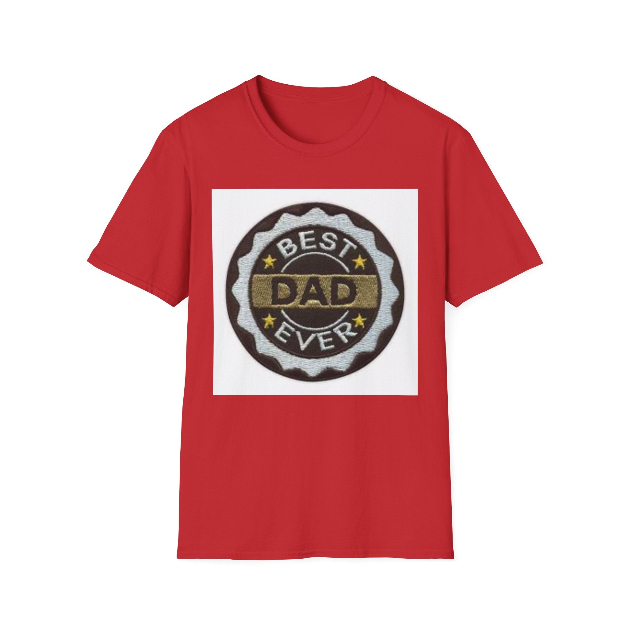 Best Dad Ever Badge T-Shirt | Vintage Medal Father Design
