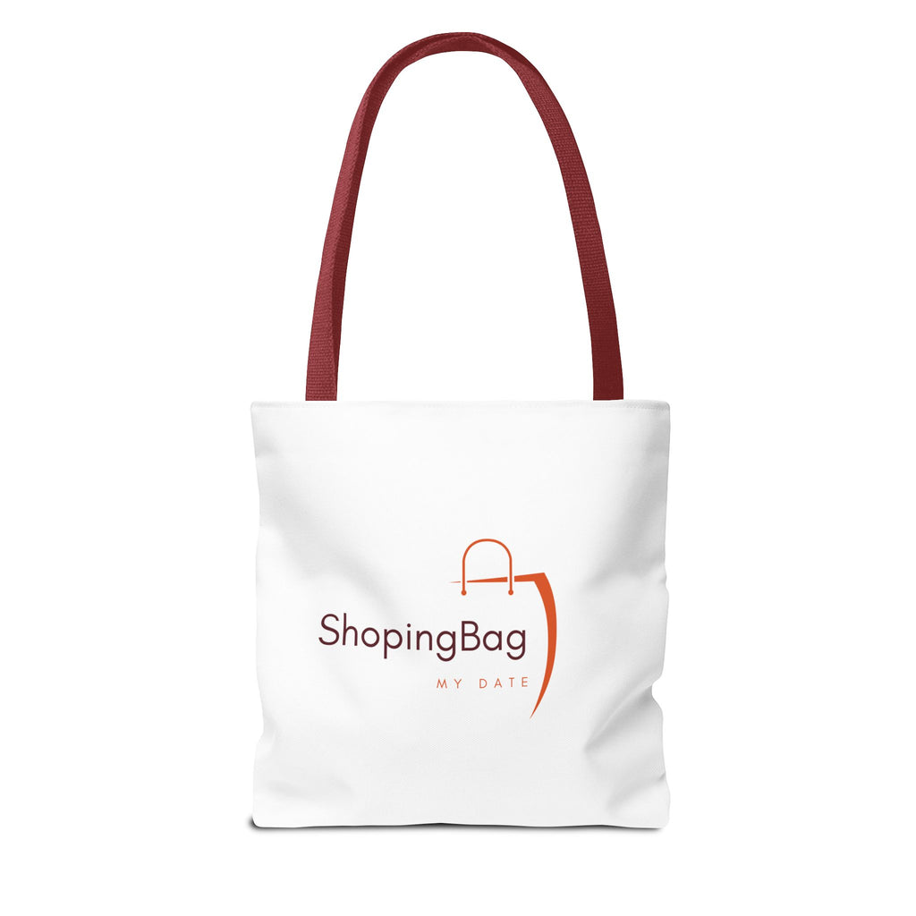 ShoppingBag Logo Tote Bag | Branded AOP Tote, Minimalist Shopping Design