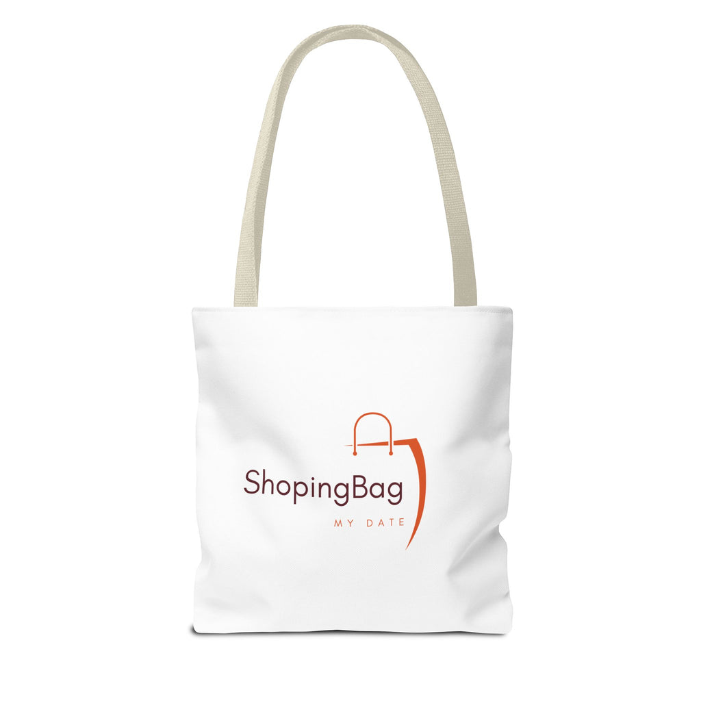 ShoppingBag Logo Tote Bag | Branded AOP Tote, Minimalist Shopping Design