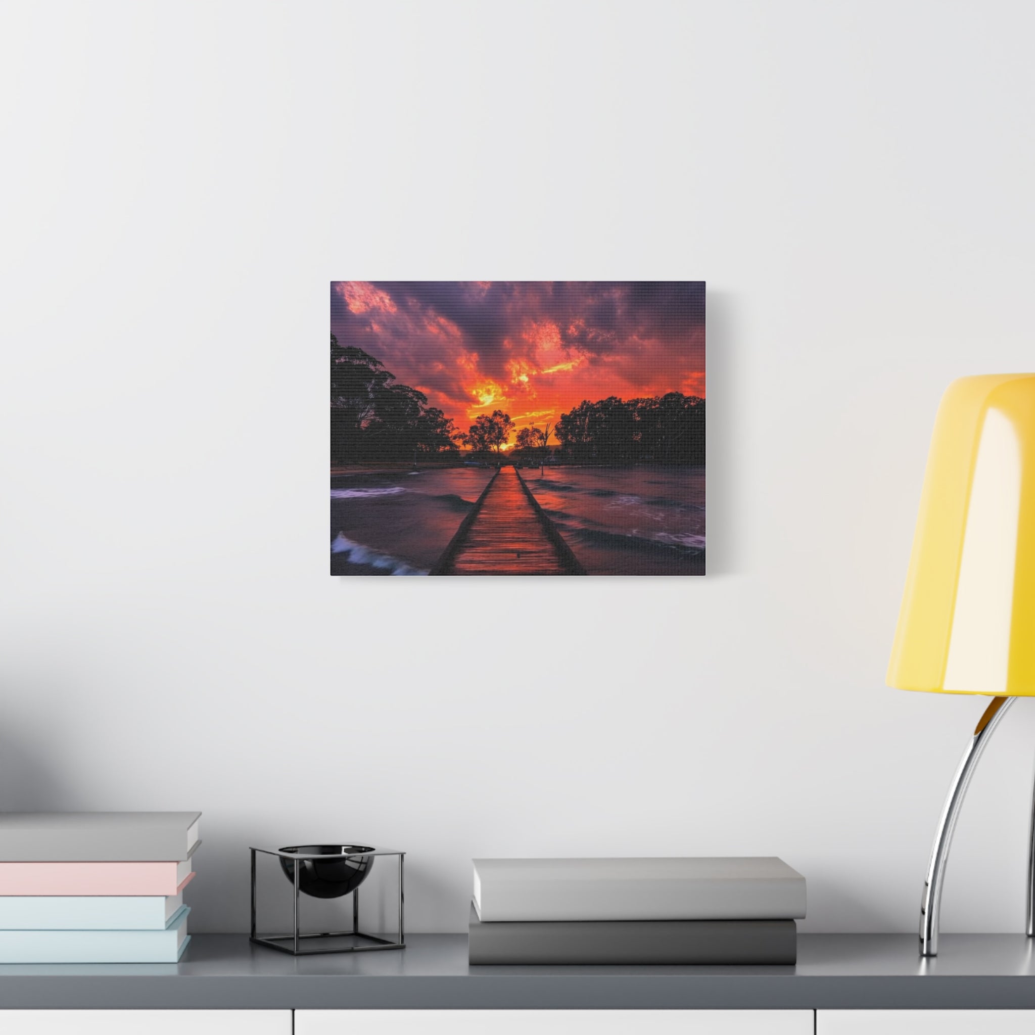 Sunset Pier Canvas