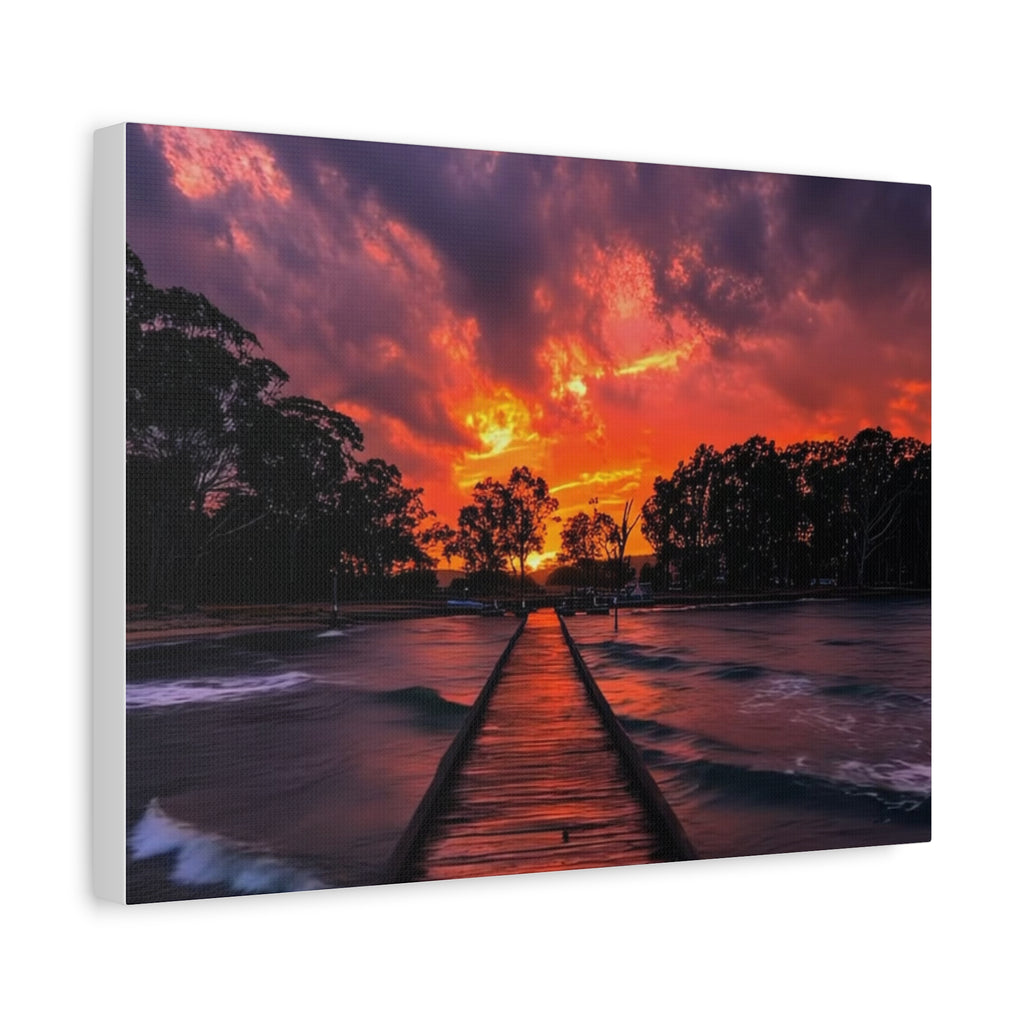 Sunset Pier Canvas