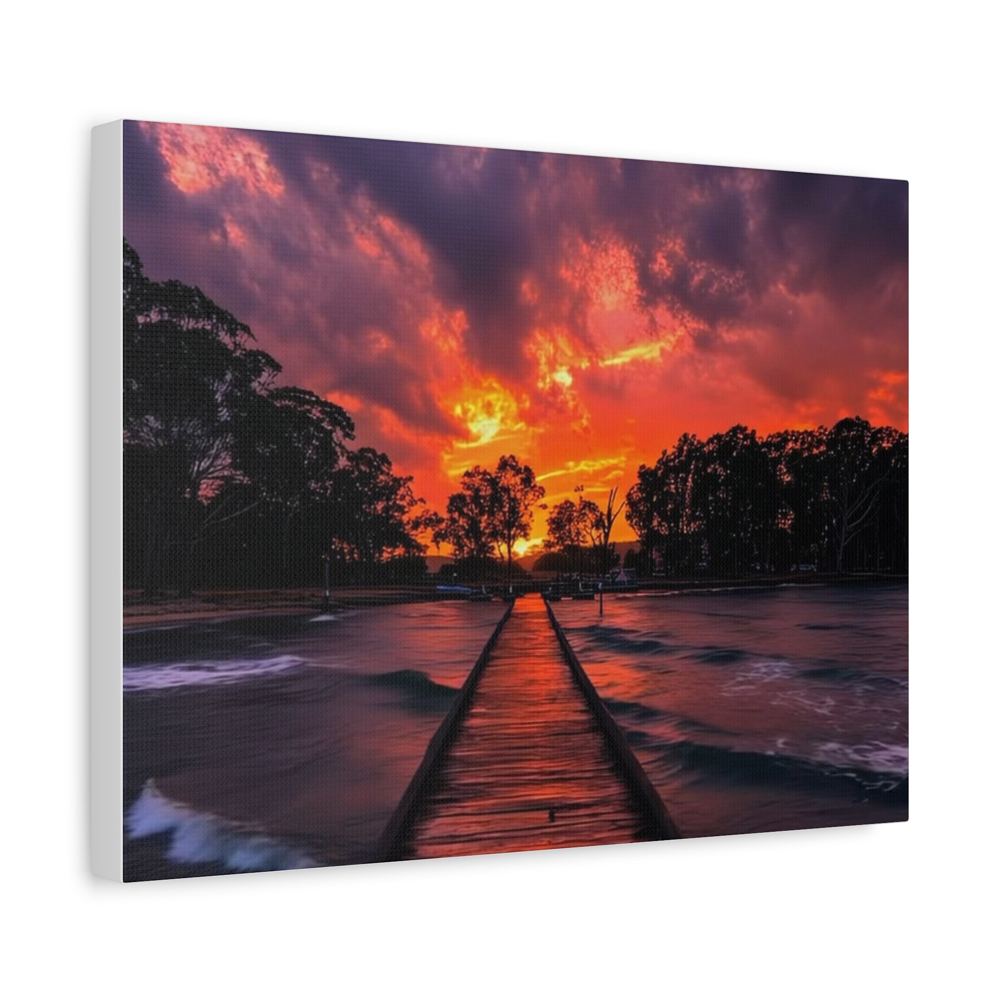 Sunset Pier Canvas
