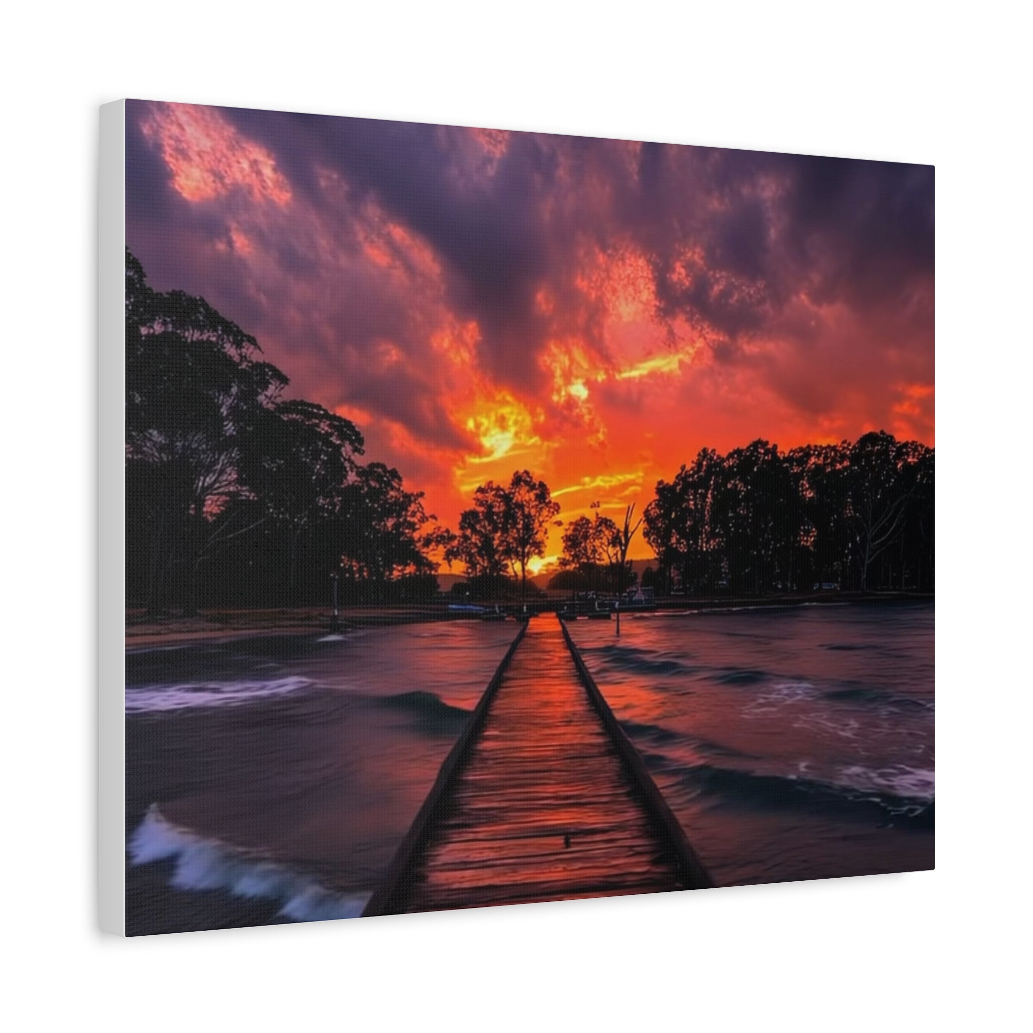 Sunset Pier Canvas