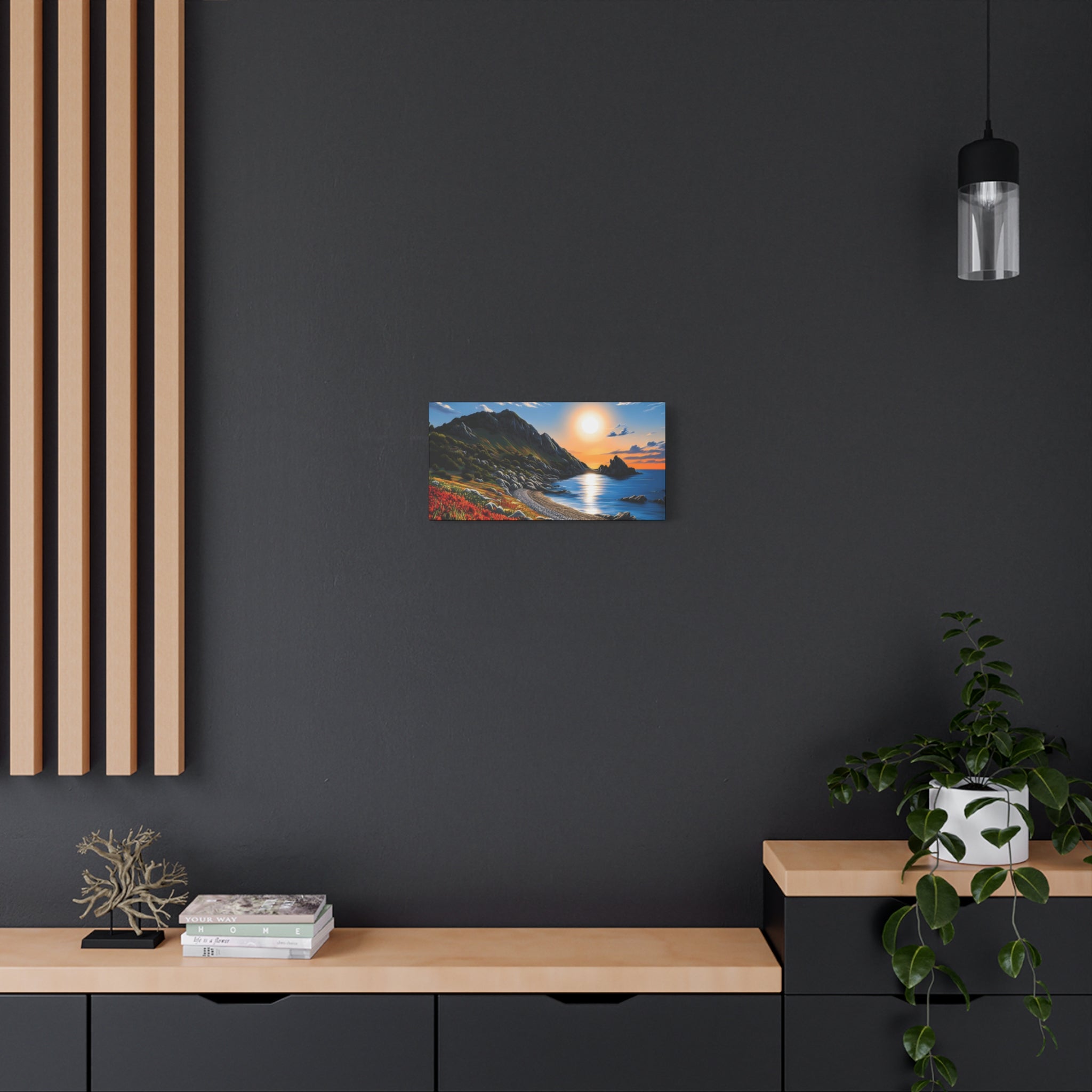 Sunset Coastal Canvas Print