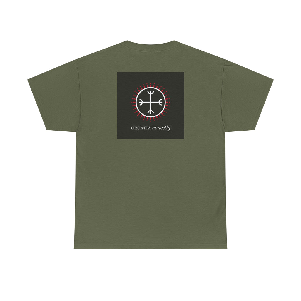 Croatian Honesty Symbol Ancient Tablet Illustration T-Shirt Glagolic