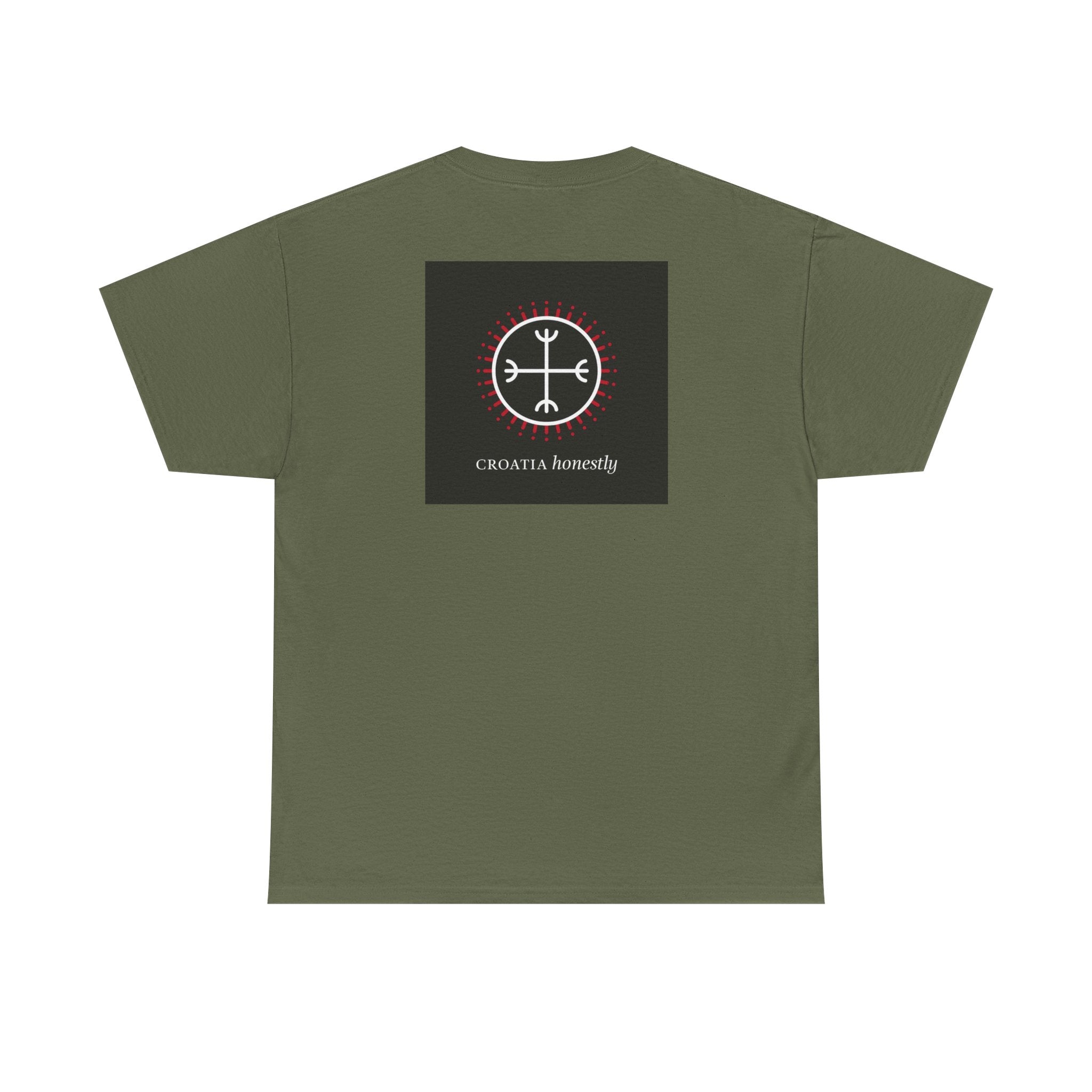 Croatian Honesty Symbol Ancient Tablet Illustration T-Shirt Glagolic