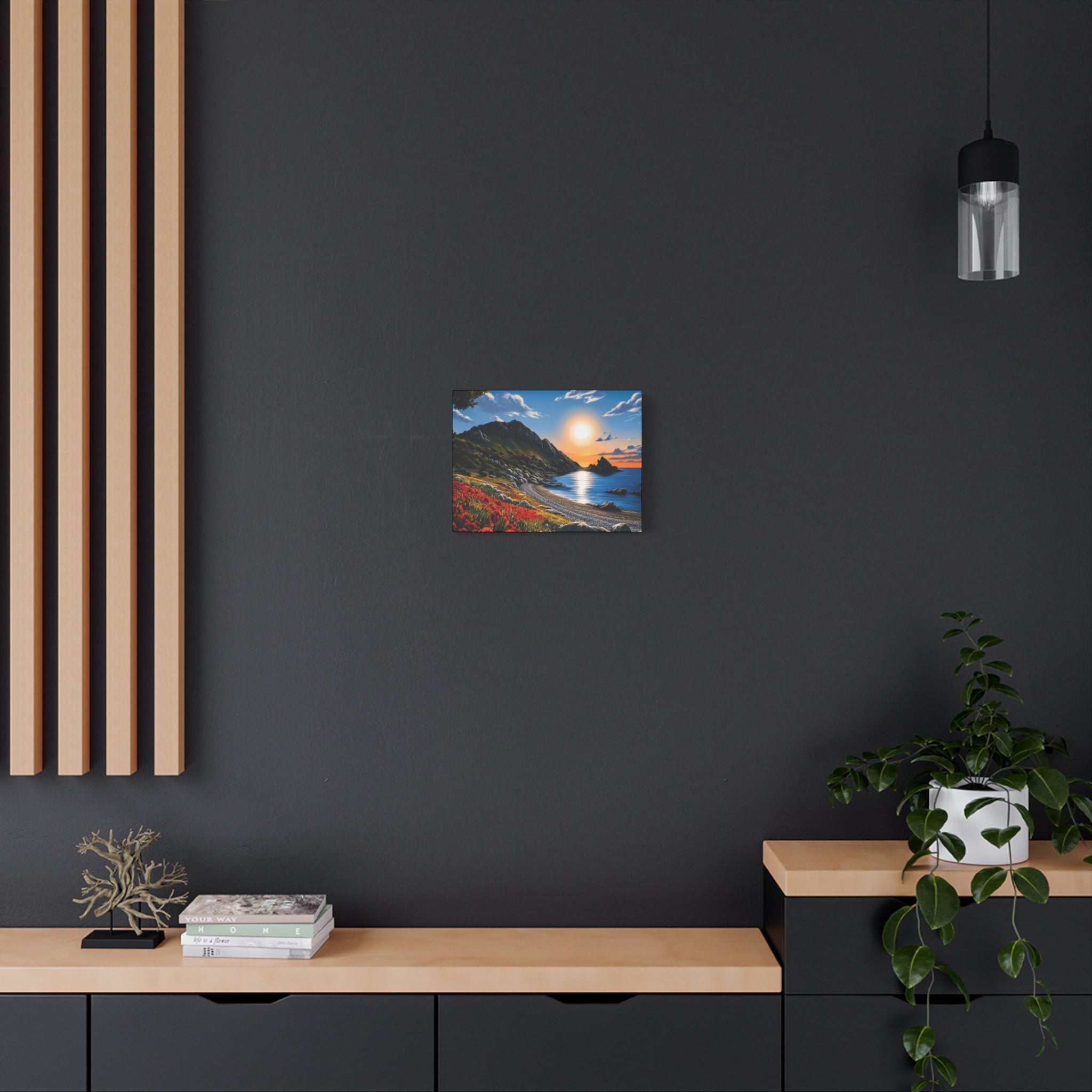 Sunset Coastal Canvas Print
