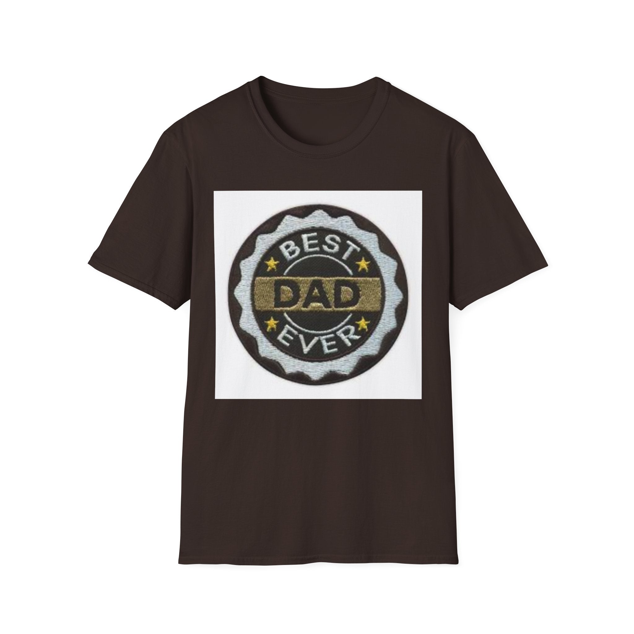 Best Dad Ever Badge T-Shirt | Vintage Medal Father Design