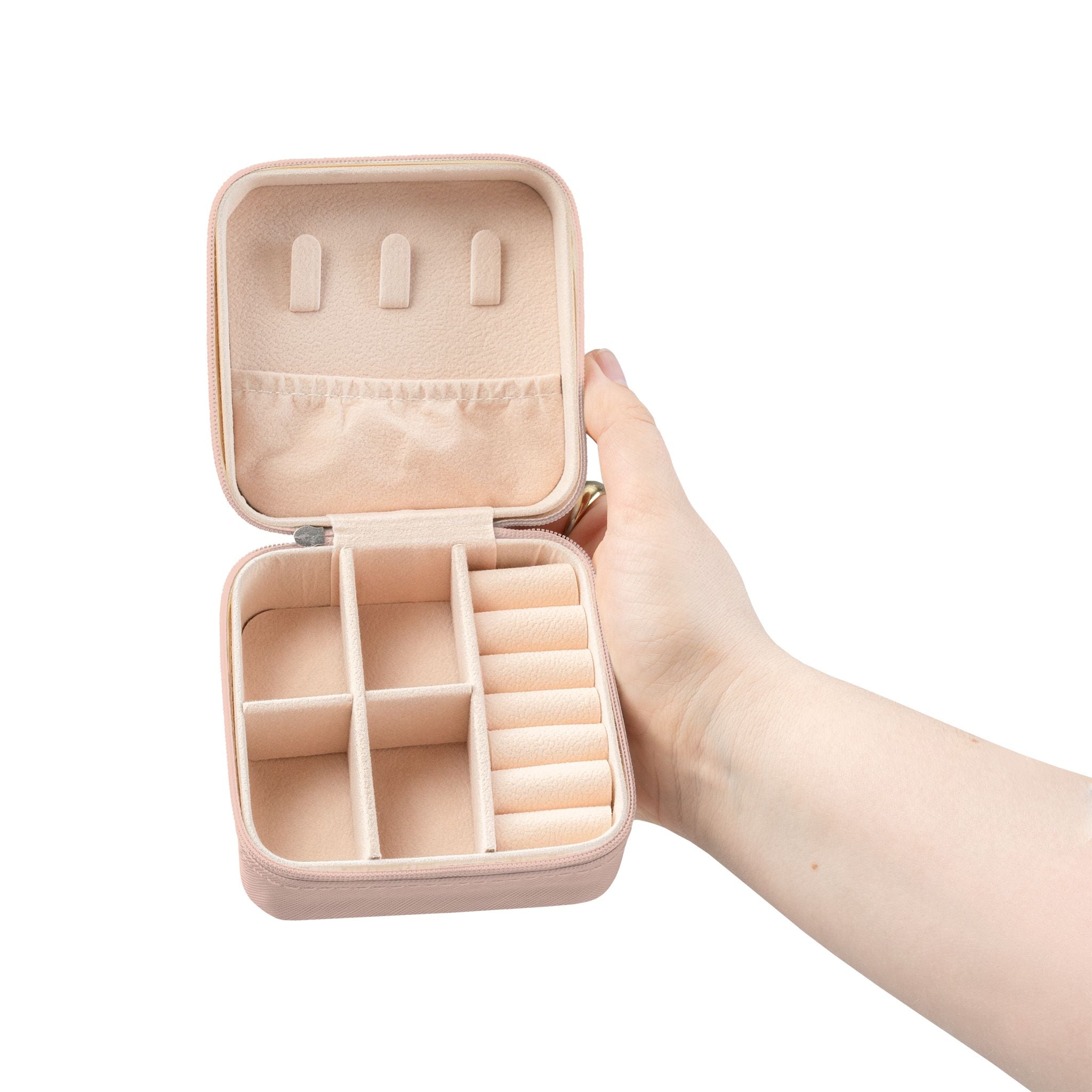 Jewelry Travel Case I only have eyes for you   | Compact Pink Travel Jewelry Box