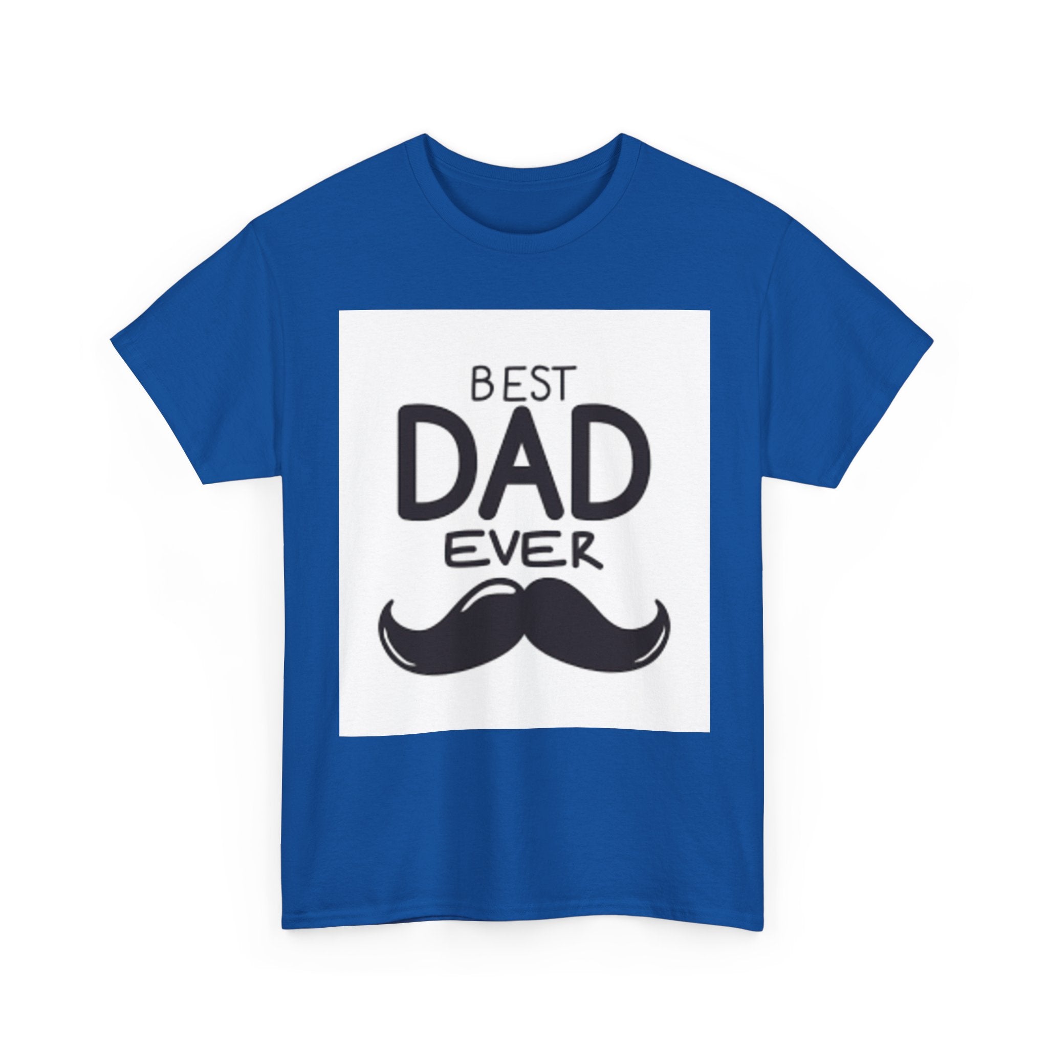 Best Dad Ever mustache T-Shirt | Father's Day, Dad typography tee