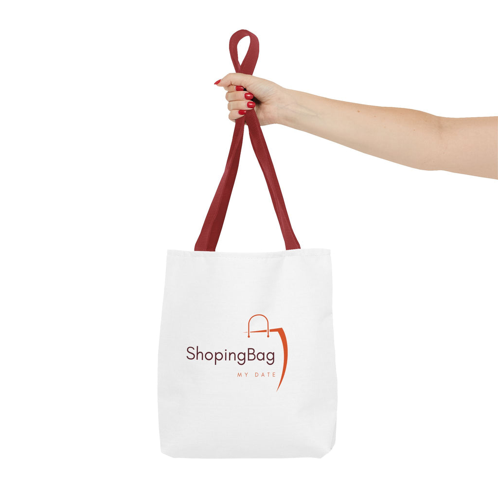 ShoppingBag Logo Tote Bag | Branded AOP Tote, Minimalist Shopping Design