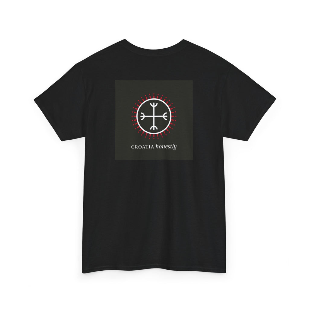 Croatian Honesty Symbol Ancient Tablet Illustration T-Shirt Glagolic