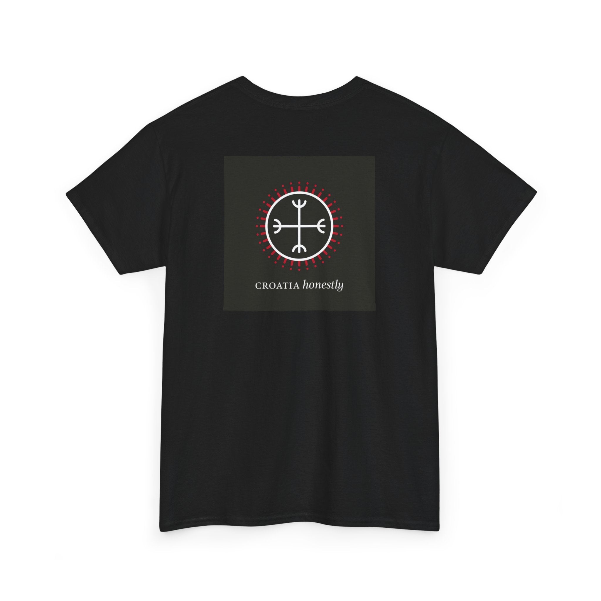 Croatian Honesty Symbol Ancient Tablet Illustration T-Shirt Glagolic