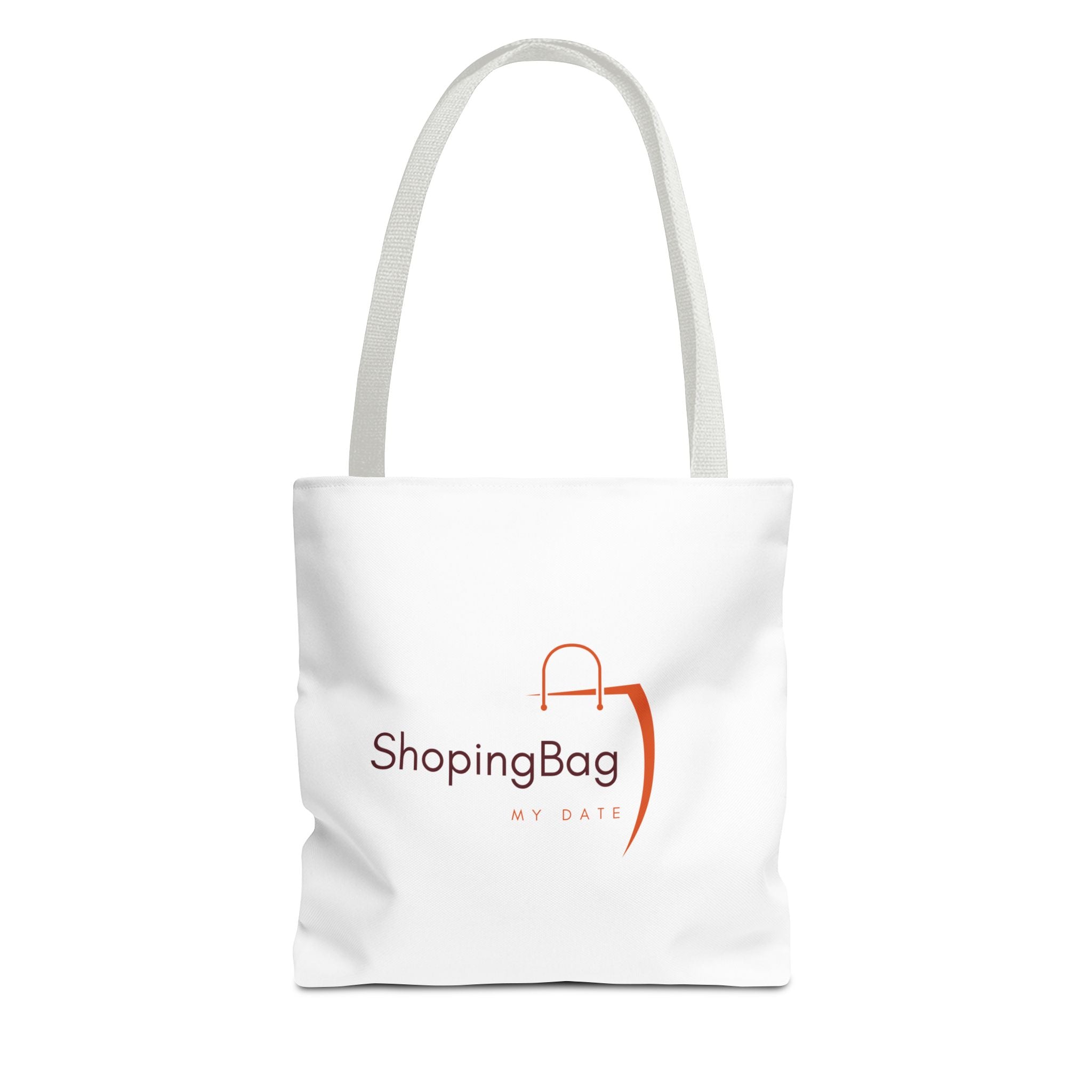 ShoppingBag Logo Tote Bag | Branded AOP Tote, Minimalist Shopping Design