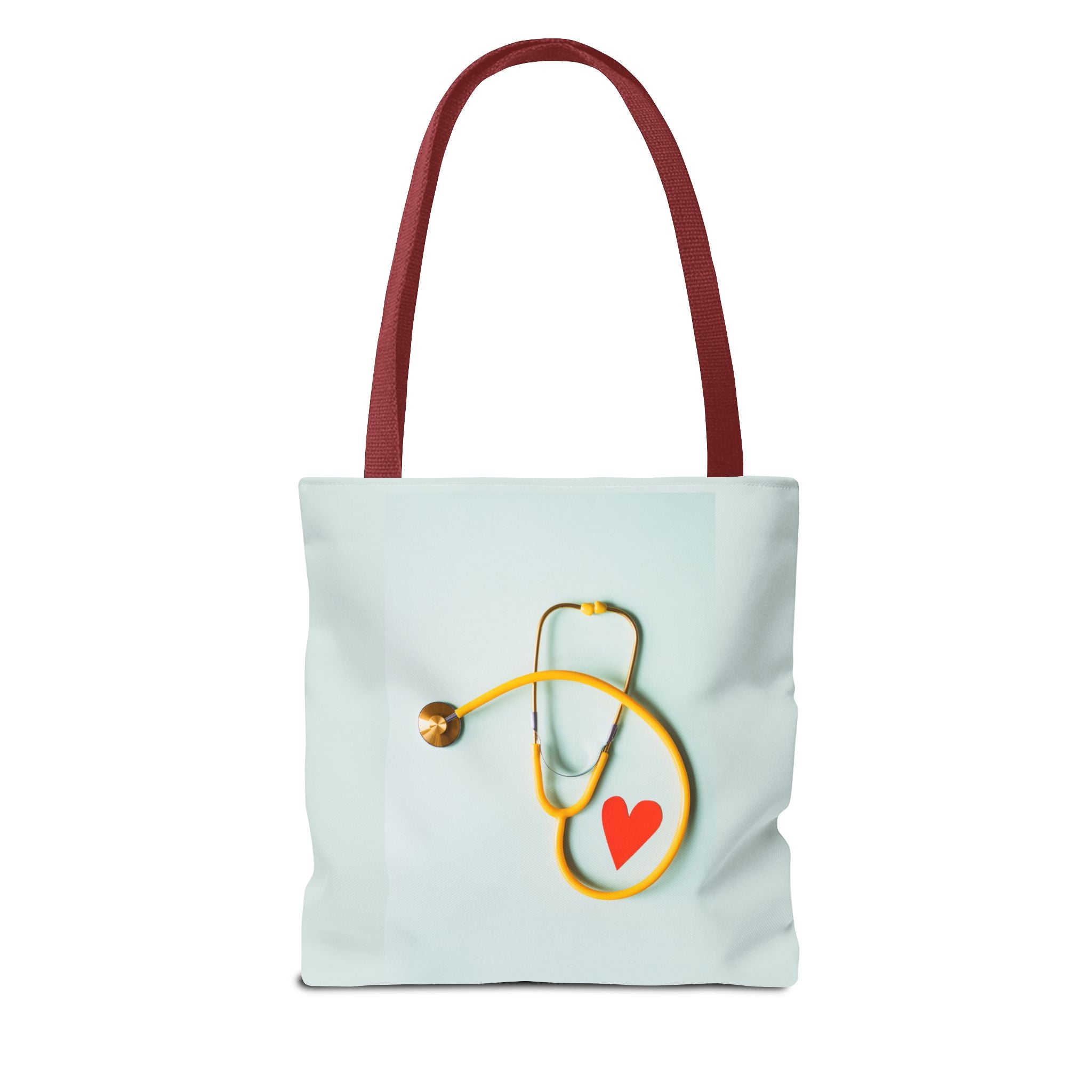 Stethoscope Heart Tote Bag | Nurse Medical Illustration