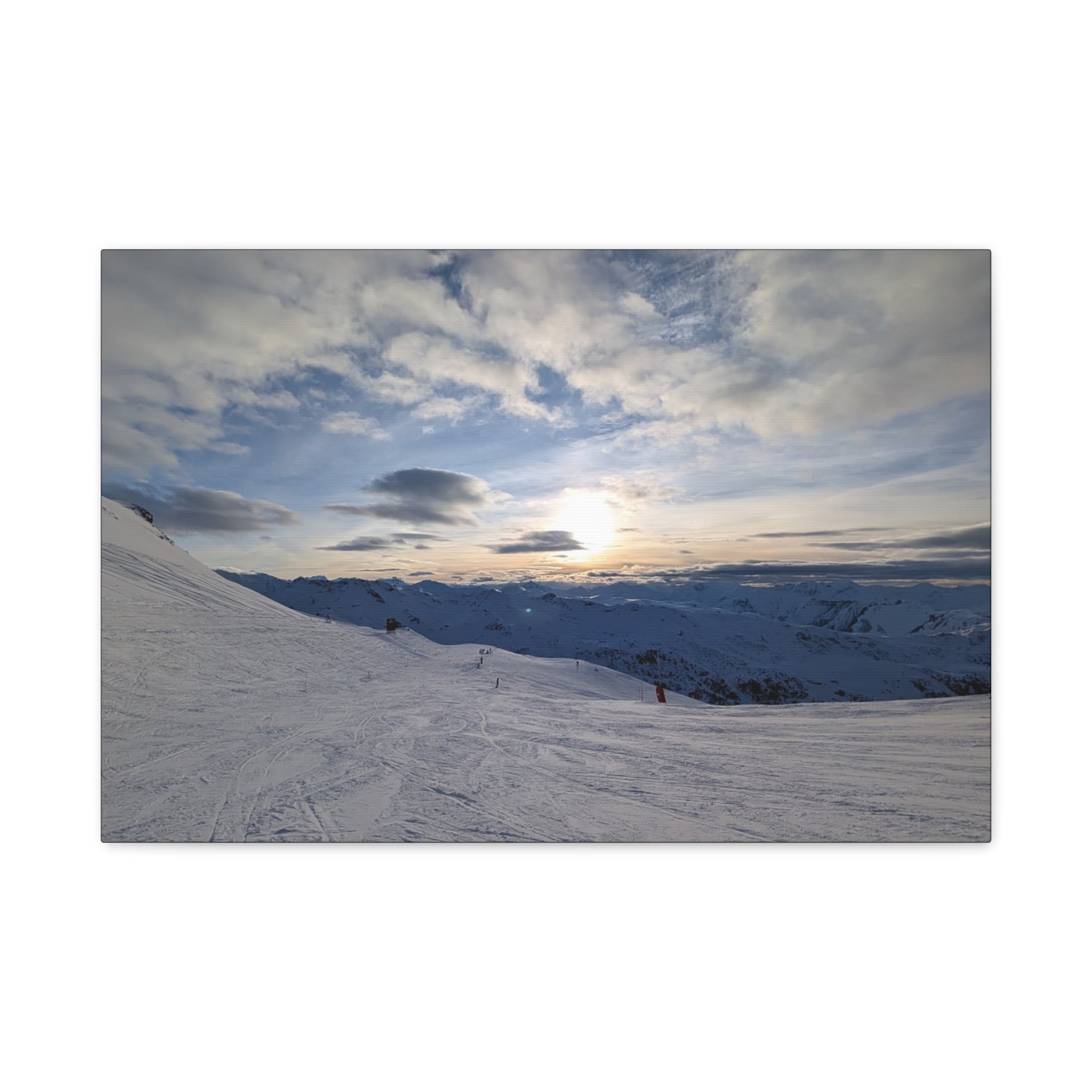 Canvas Snowy Mountain Sunset Matte