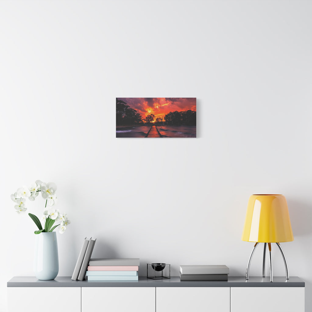 Sunset Pier Canvas