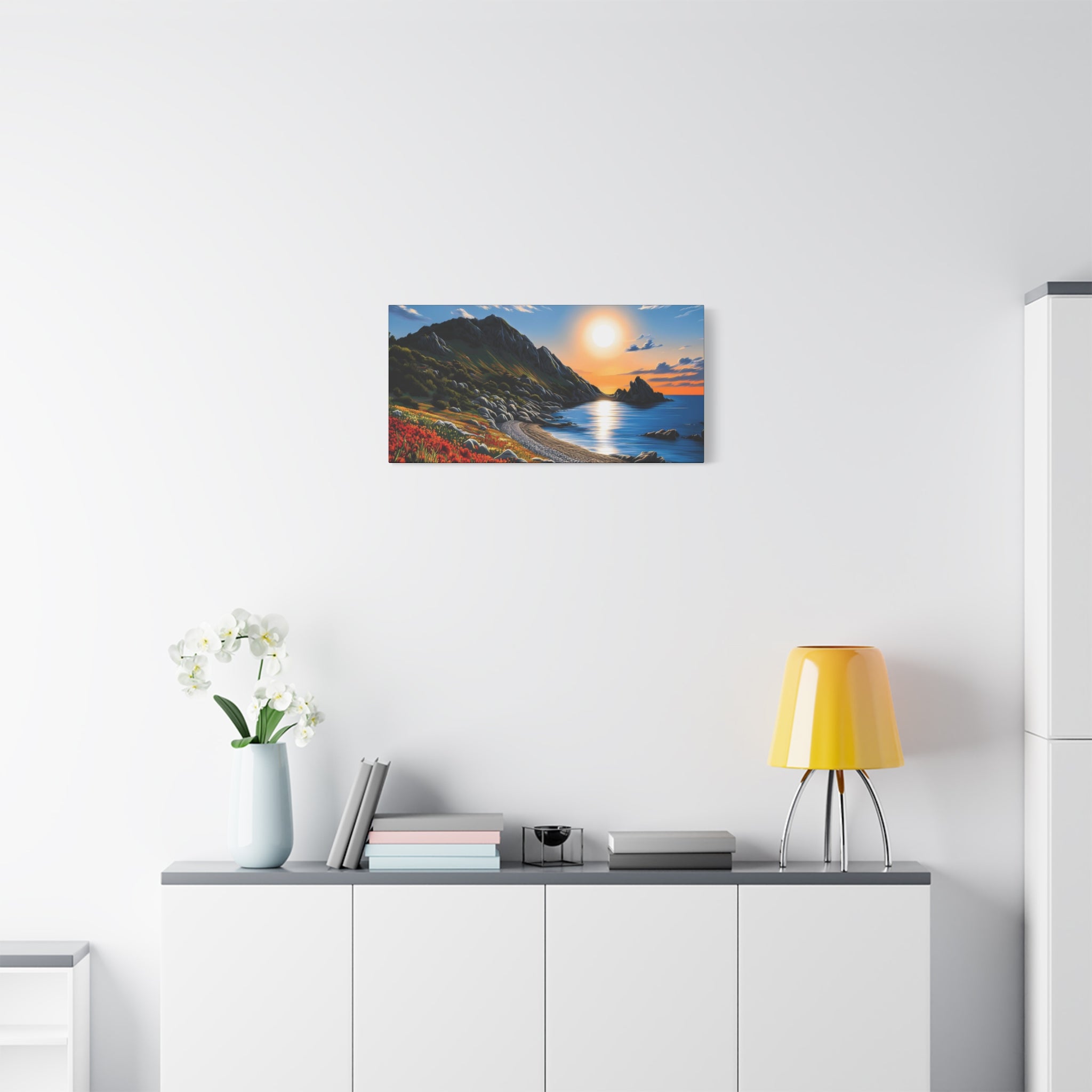 Sunset Coastal Canvas Print