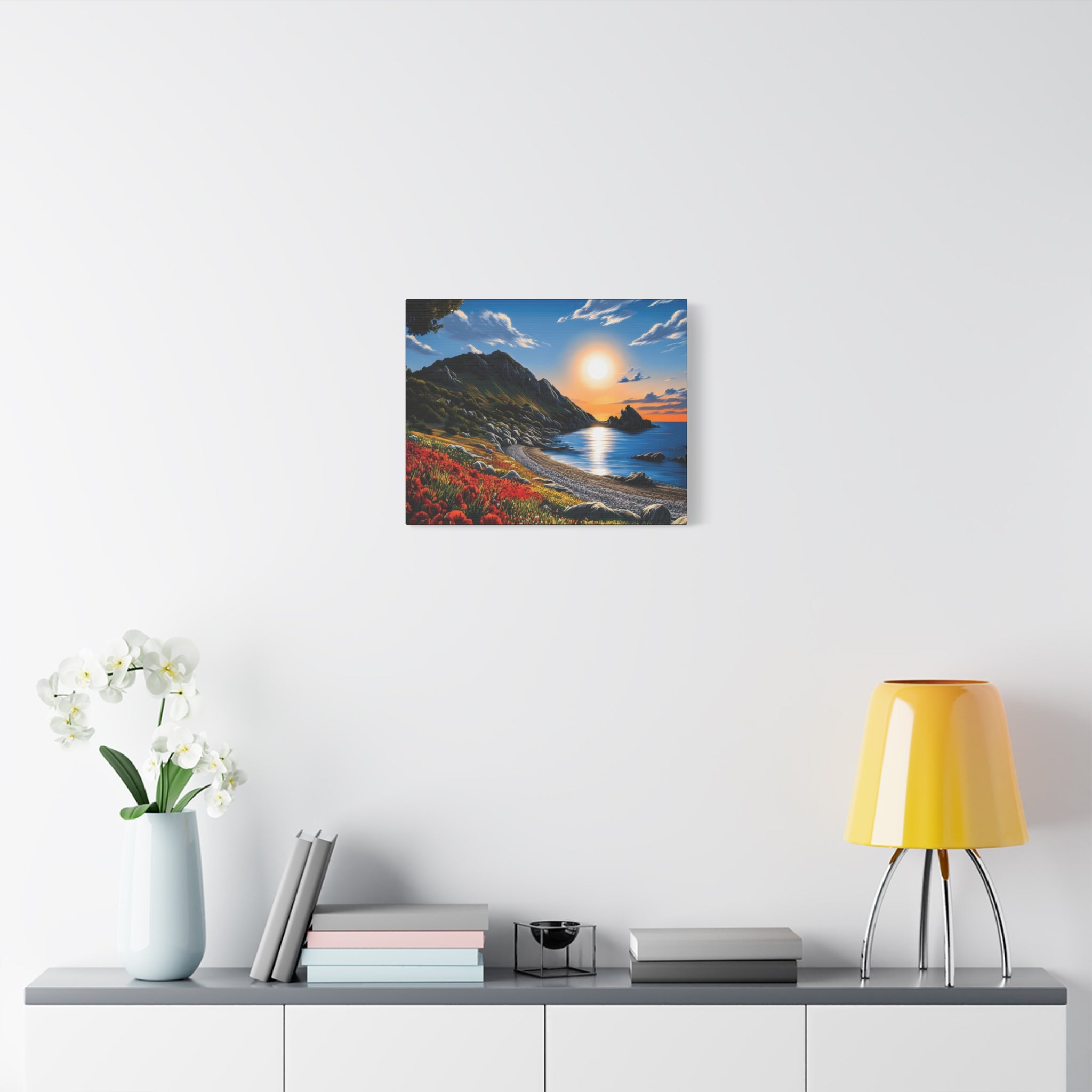 Sunset Coastal Canvas Print
