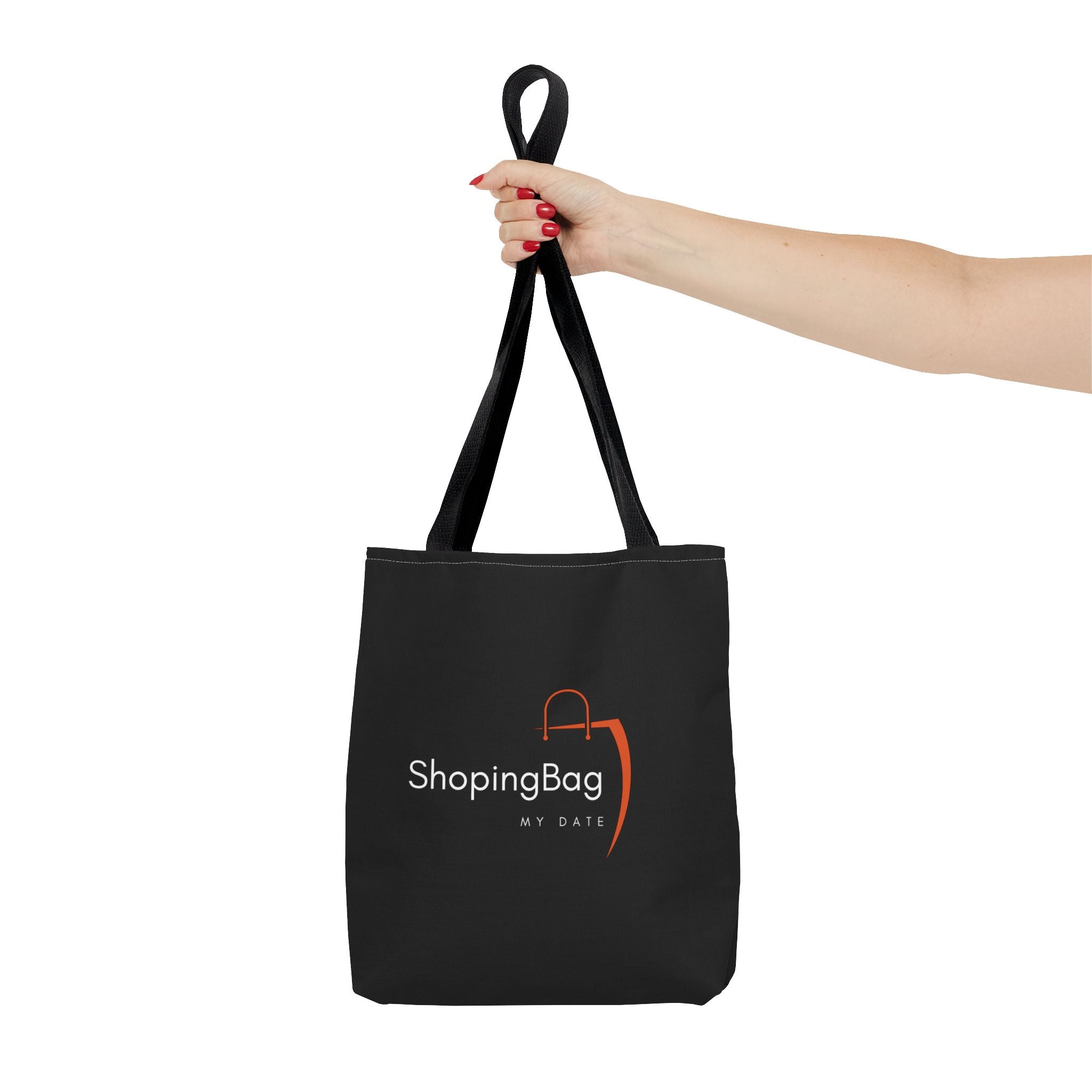 ShoppingBag logo tote bag | Black printed tote