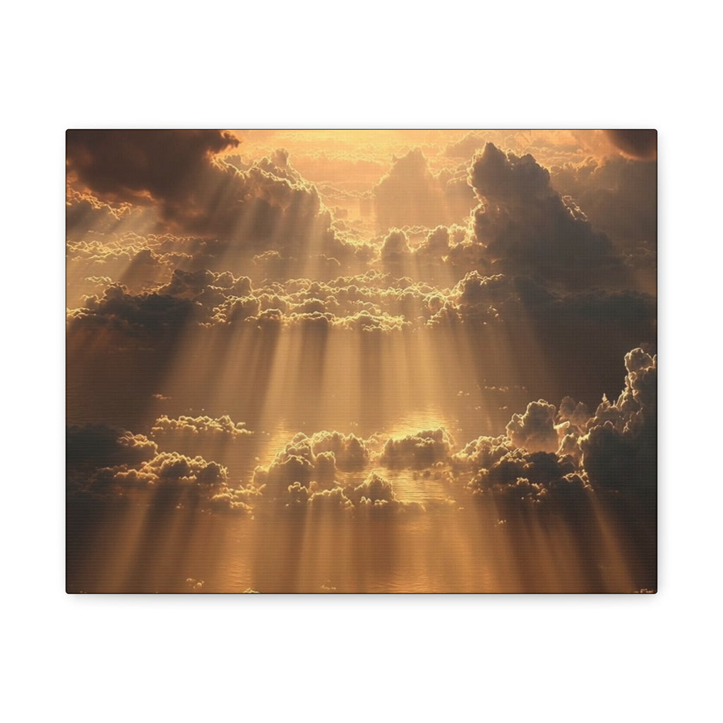 Canvas Sunlight Through Clouds Wall Art