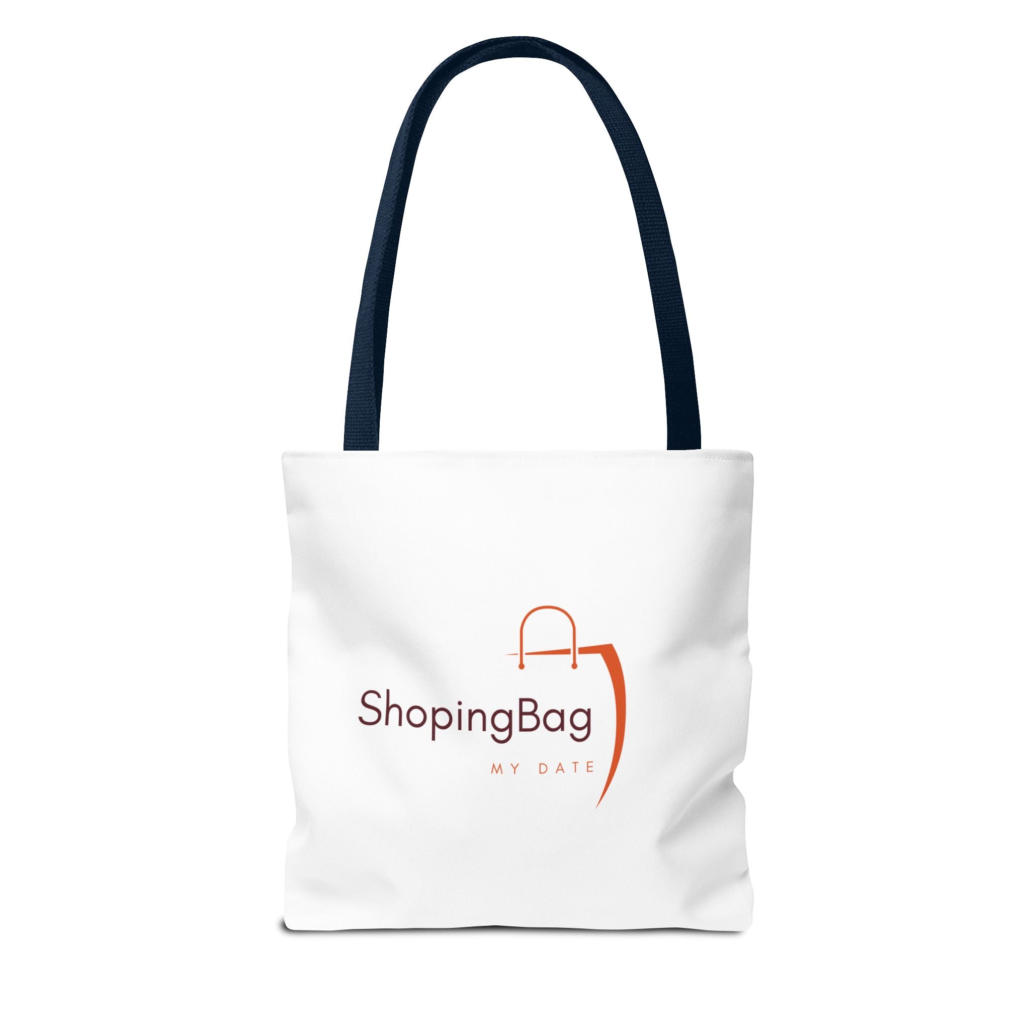 ShoppingBag Logo Tote Bag | Branded AOP Tote, Minimalist Shopping Design