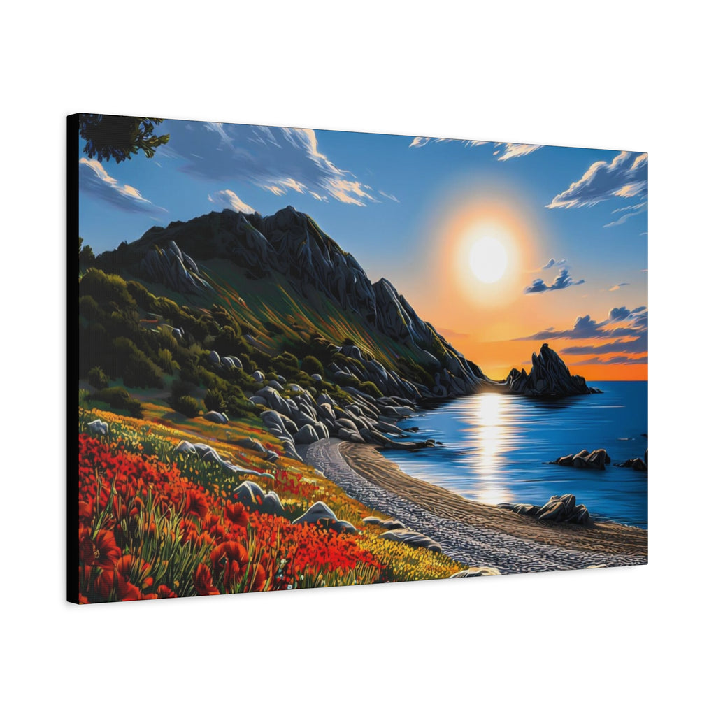 Sunset Coastal Canvas Print