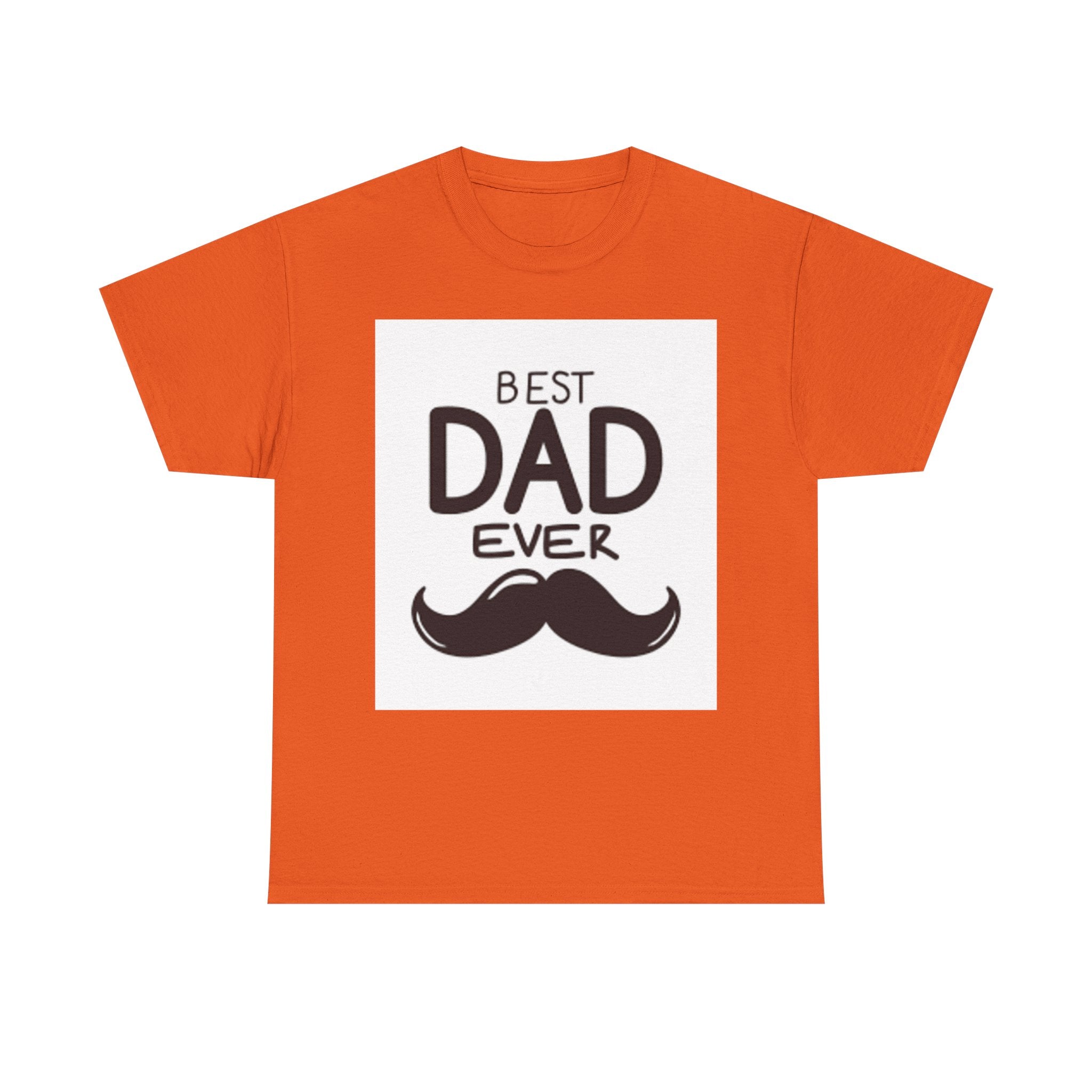 Best Dad Ever mustache T-Shirt | Father's Day, Dad typography tee