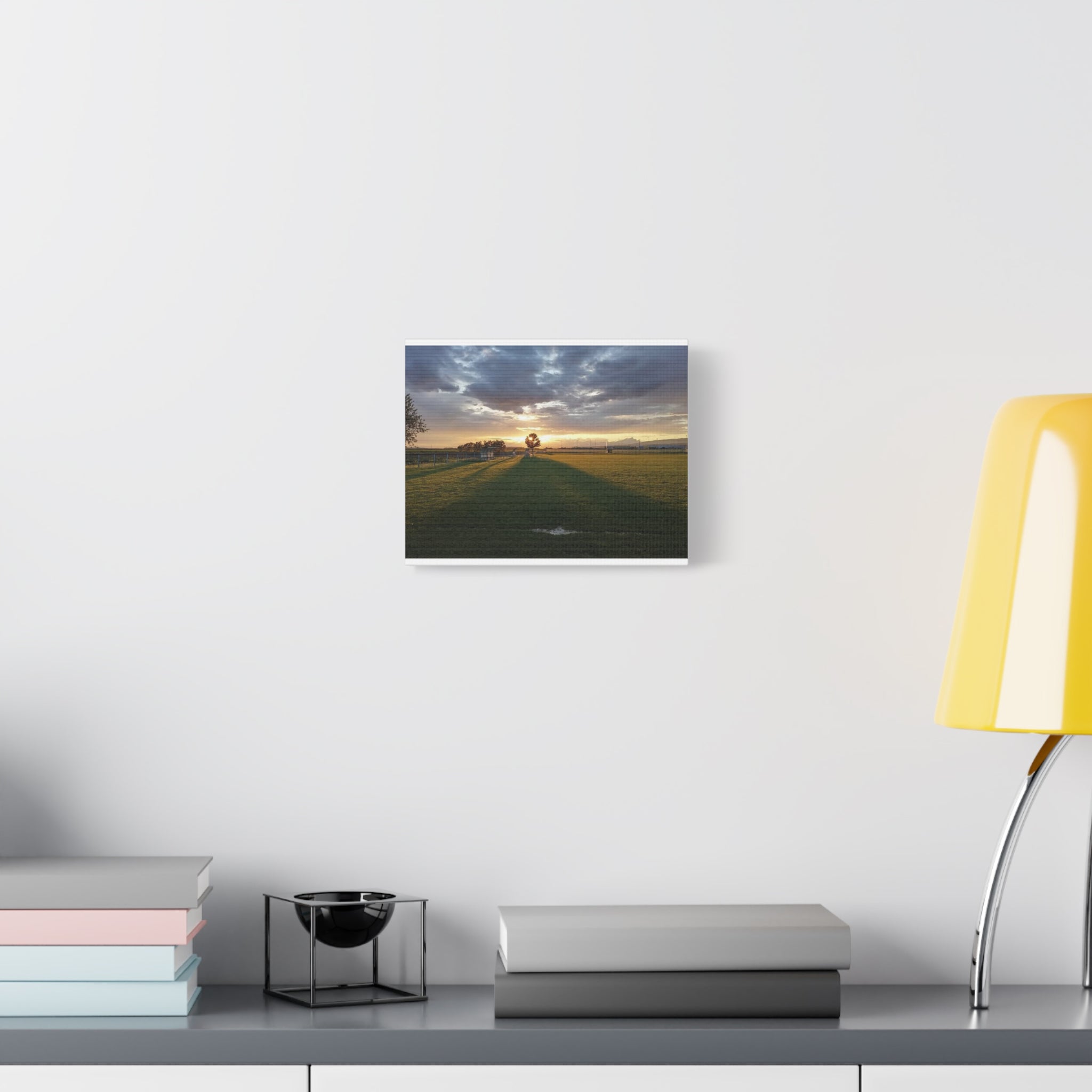 Canvas Sunset Over Field Stadium