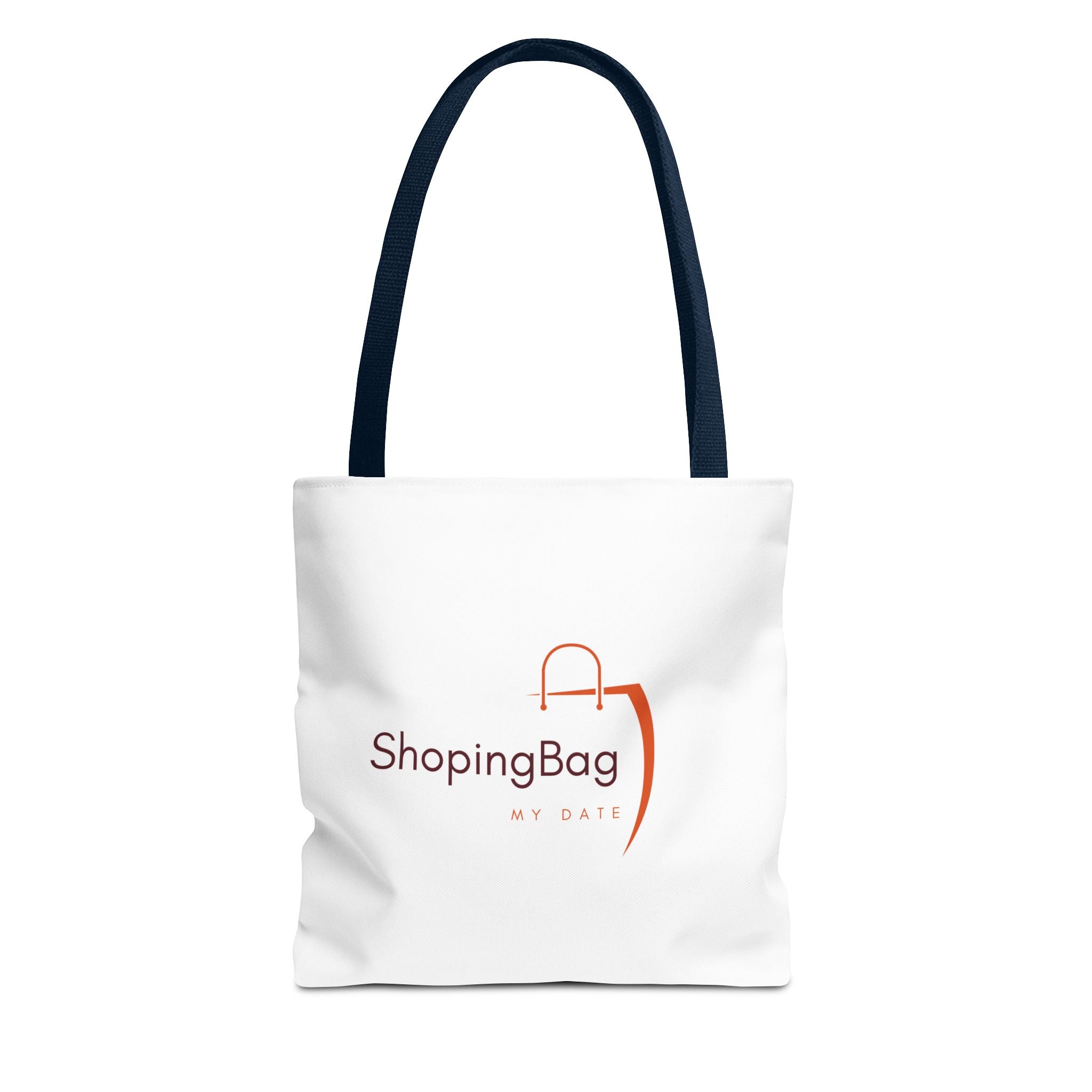 ShoppingBag Logo Tote Bag | Branded AOP Tote, Minimalist Shopping Design