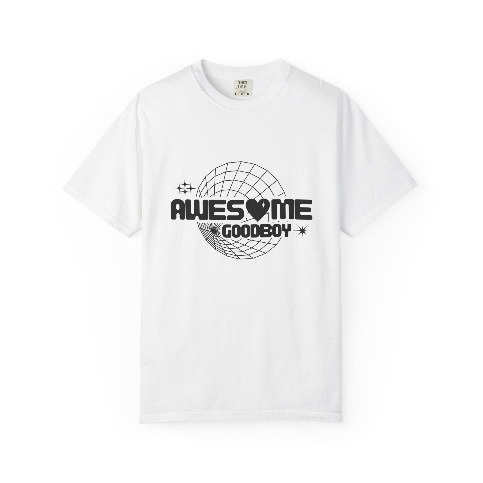 Awesome Goodboy T-shirt | Retro Globe Heart Typography