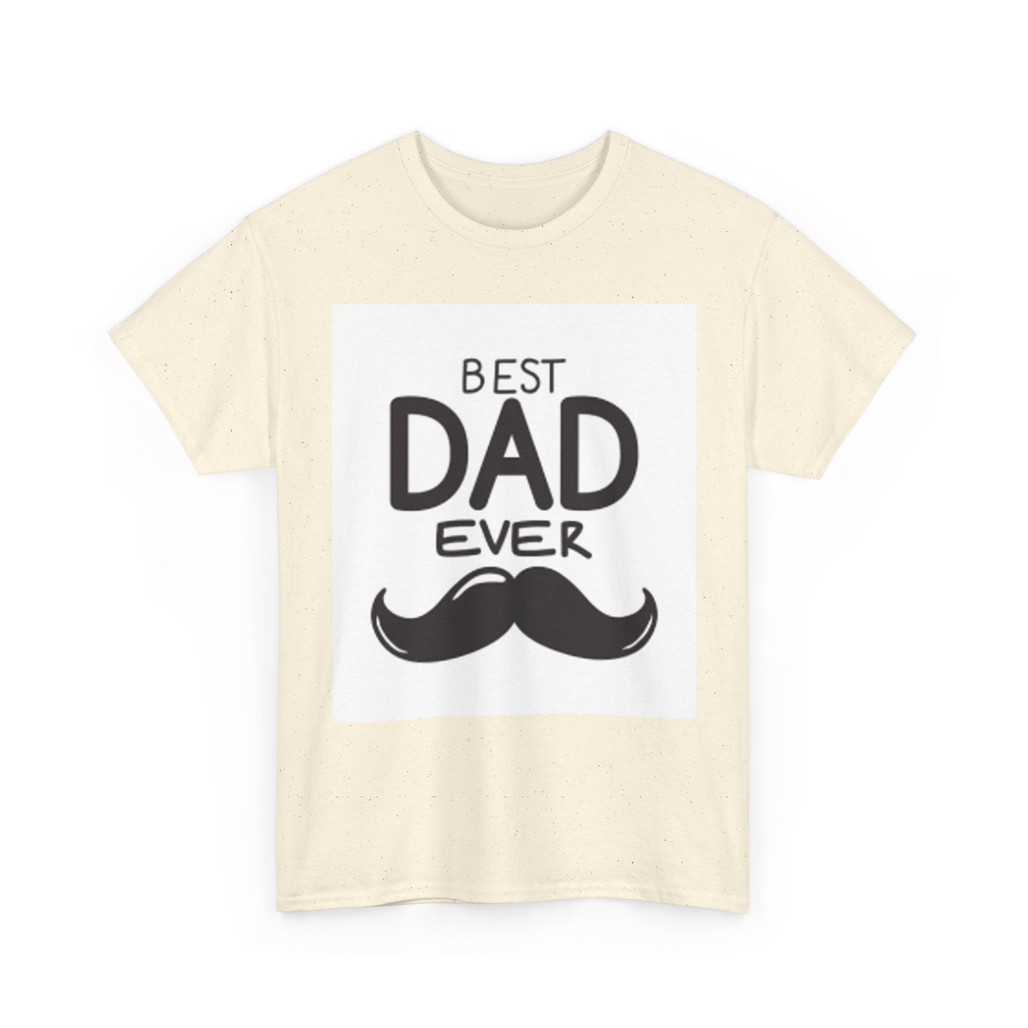 Best Dad Ever mustache T-Shirt | Father's Day, Dad typography tee